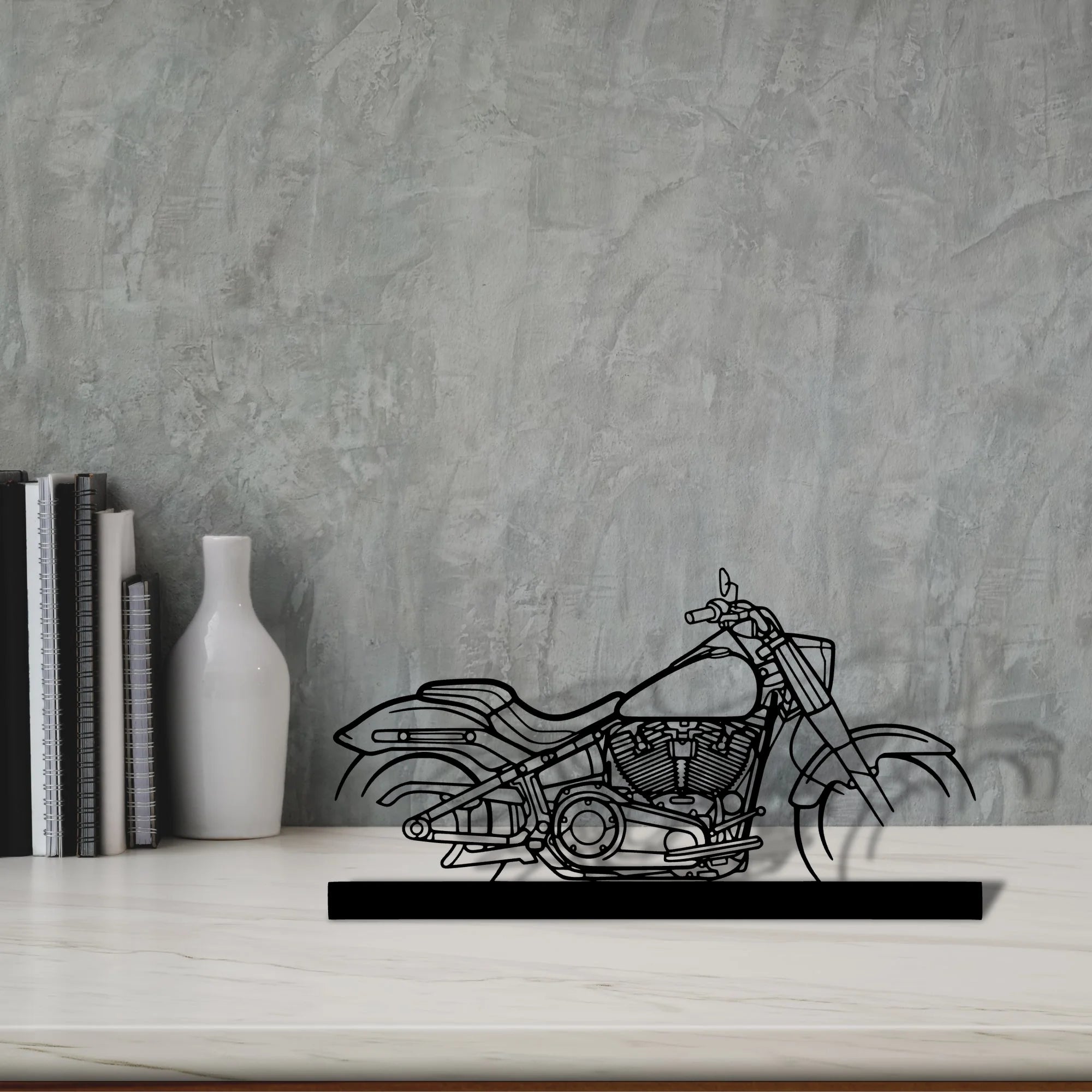 fat-boy Silhouette Metal Art Stand - Aero Silhouette