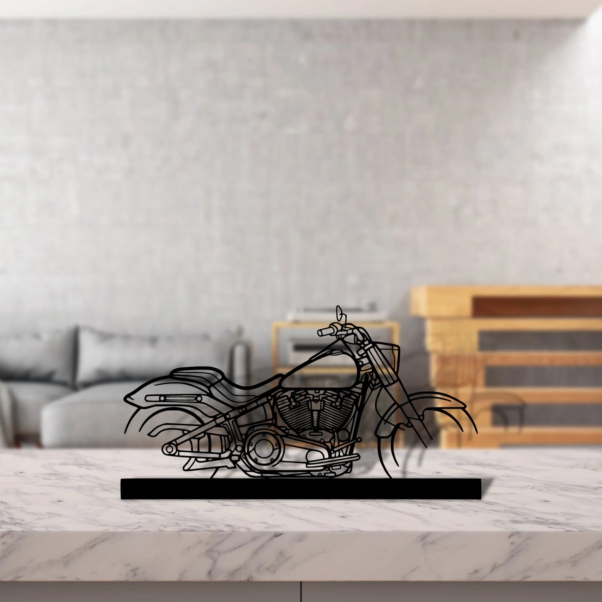 fat-boy Silhouette Metal Art Stand - Aero Silhouette