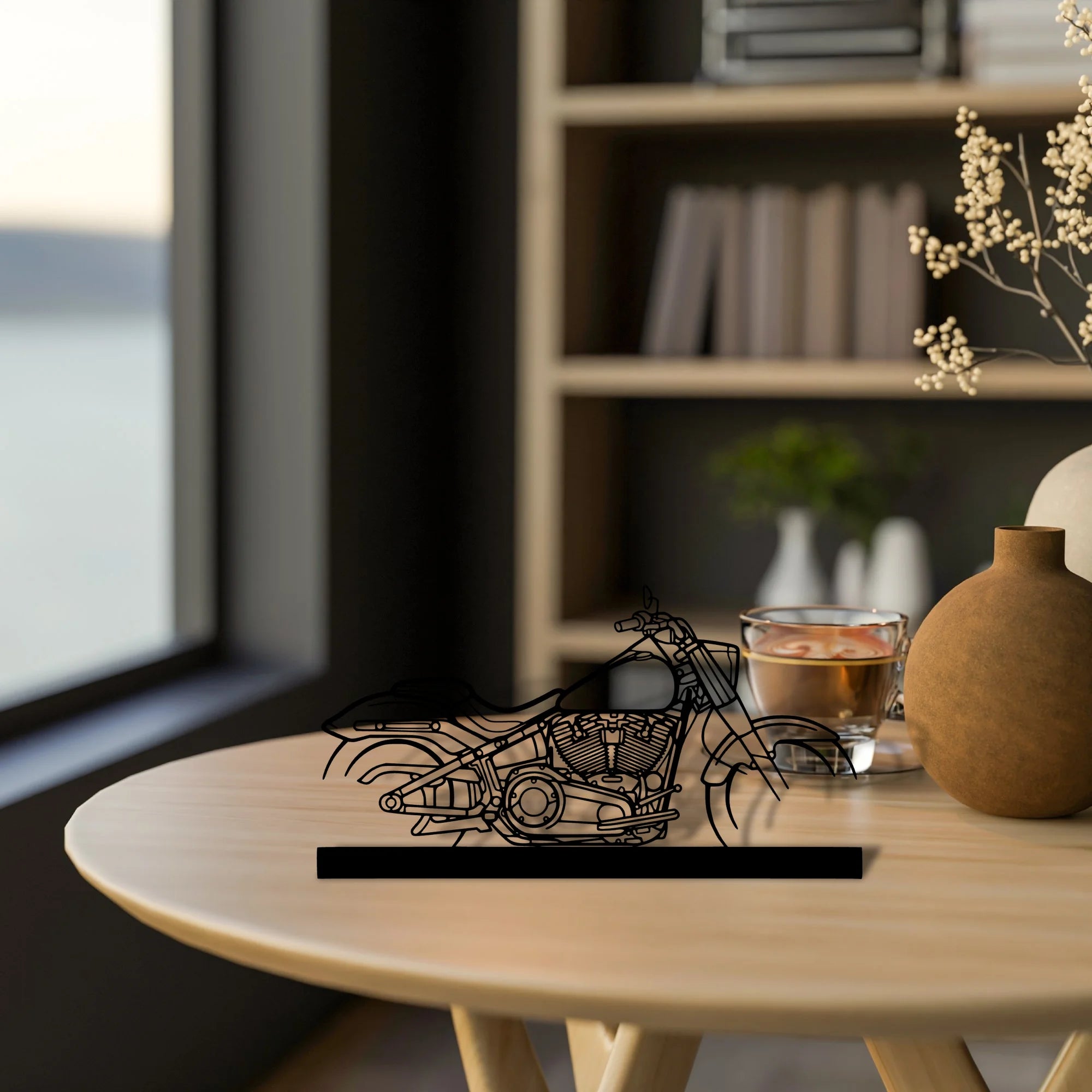 fat-boy Silhouette Metal Art Stand - Aero Silhouette