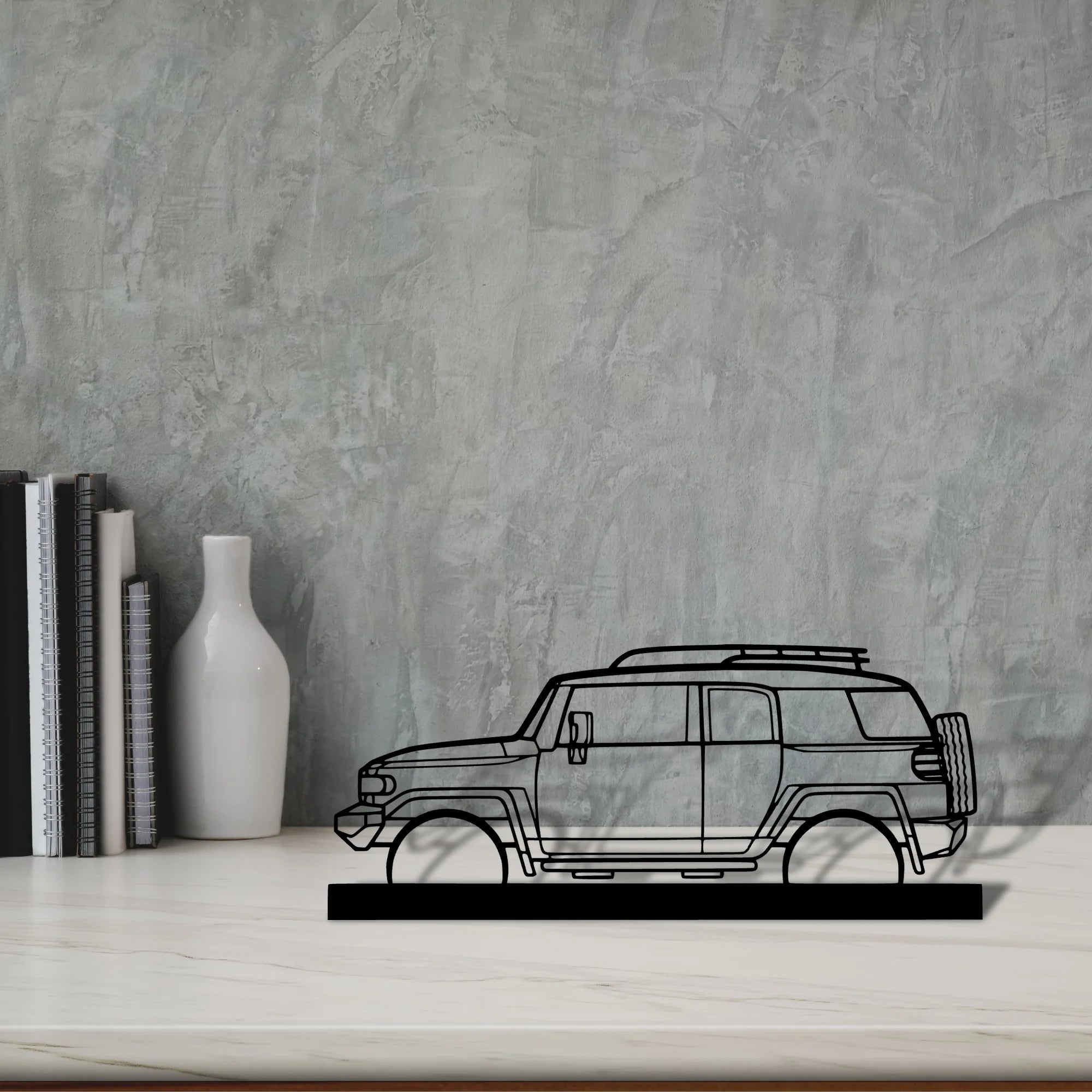 fj-cruiser-2008 Silhouette Metal Art Stand - Aero Silhouette