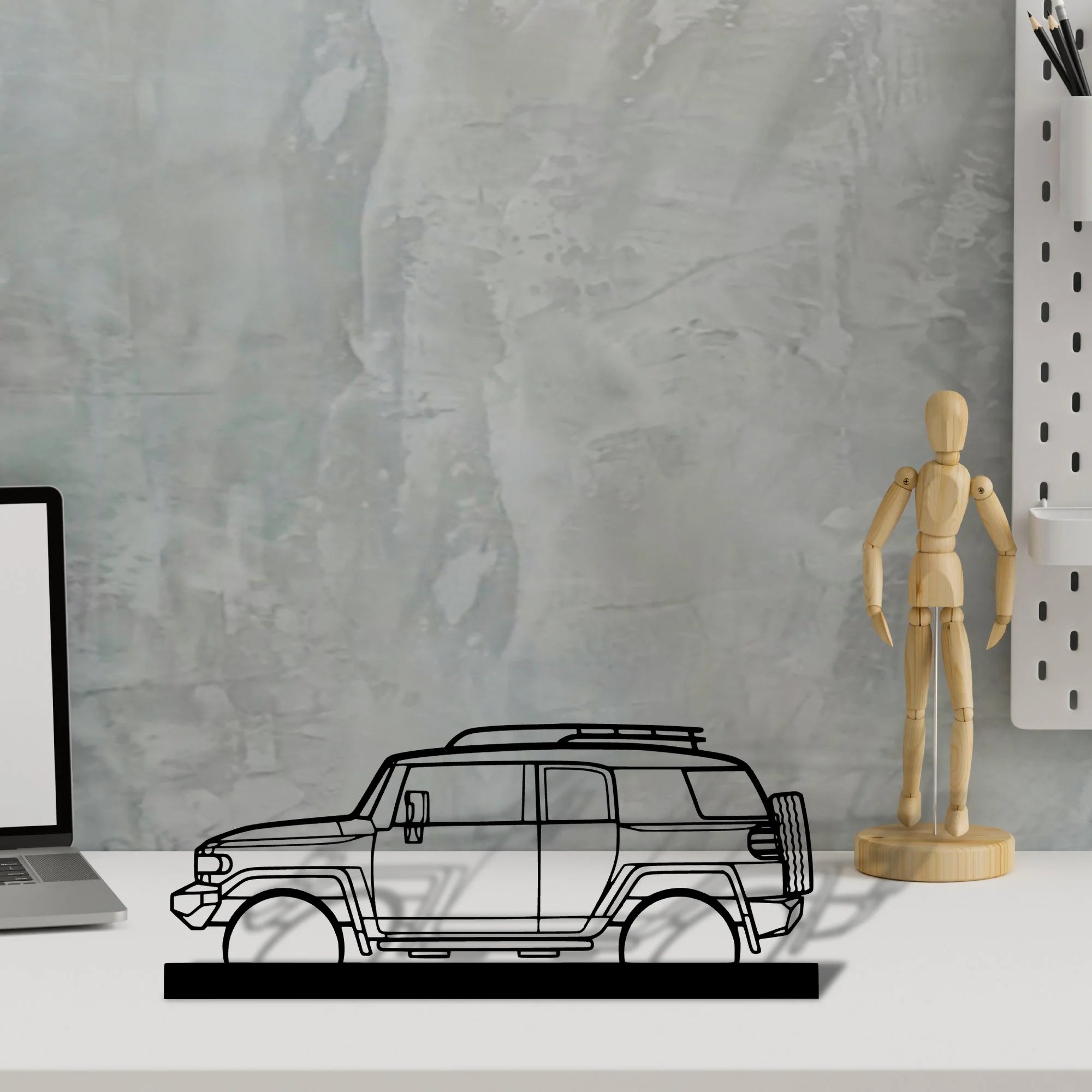 fj-cruiser-2008 Silhouette Metal Art Stand - Aero Silhouette