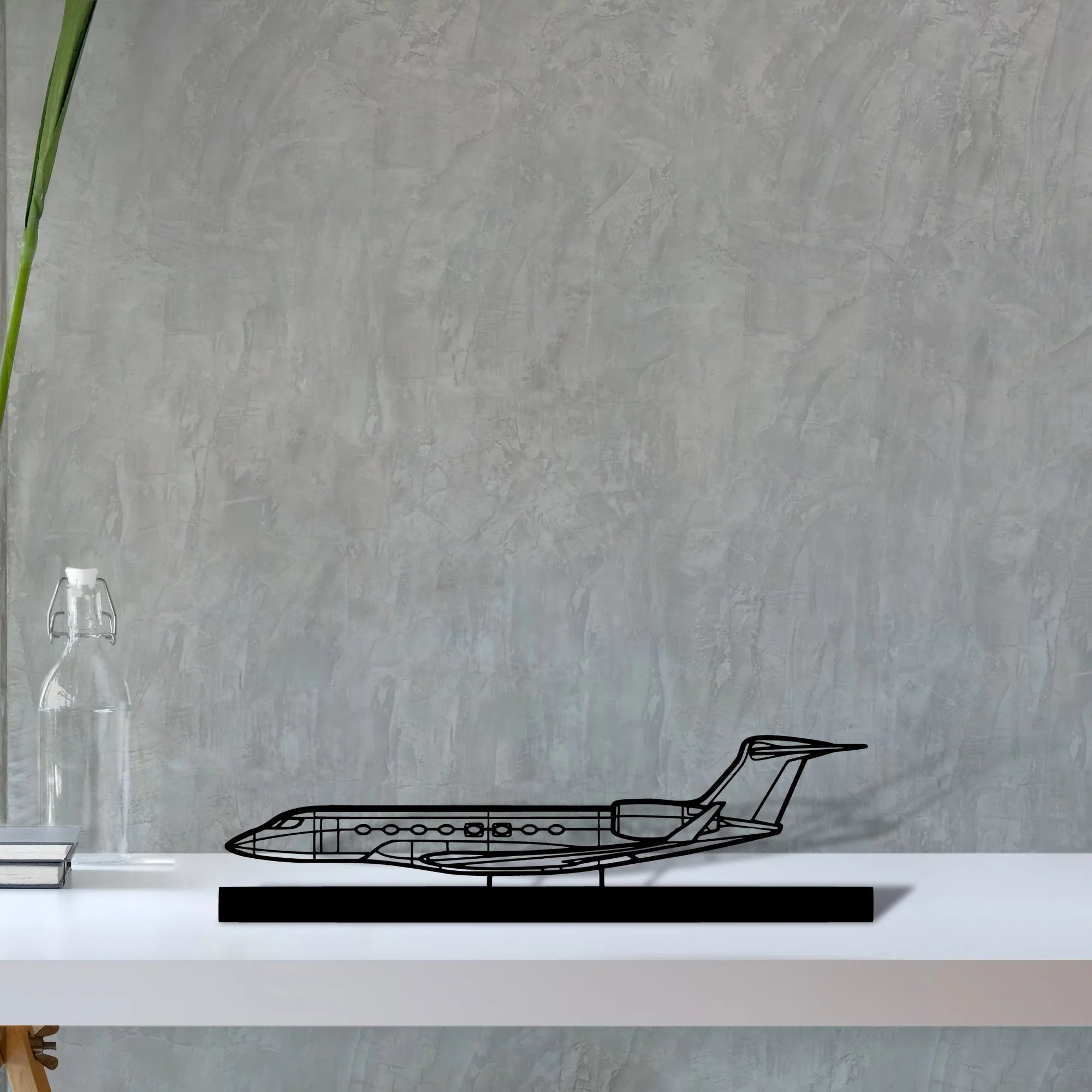 g650-3 Silhouette Metal Art Stand - Aero Silhouette
