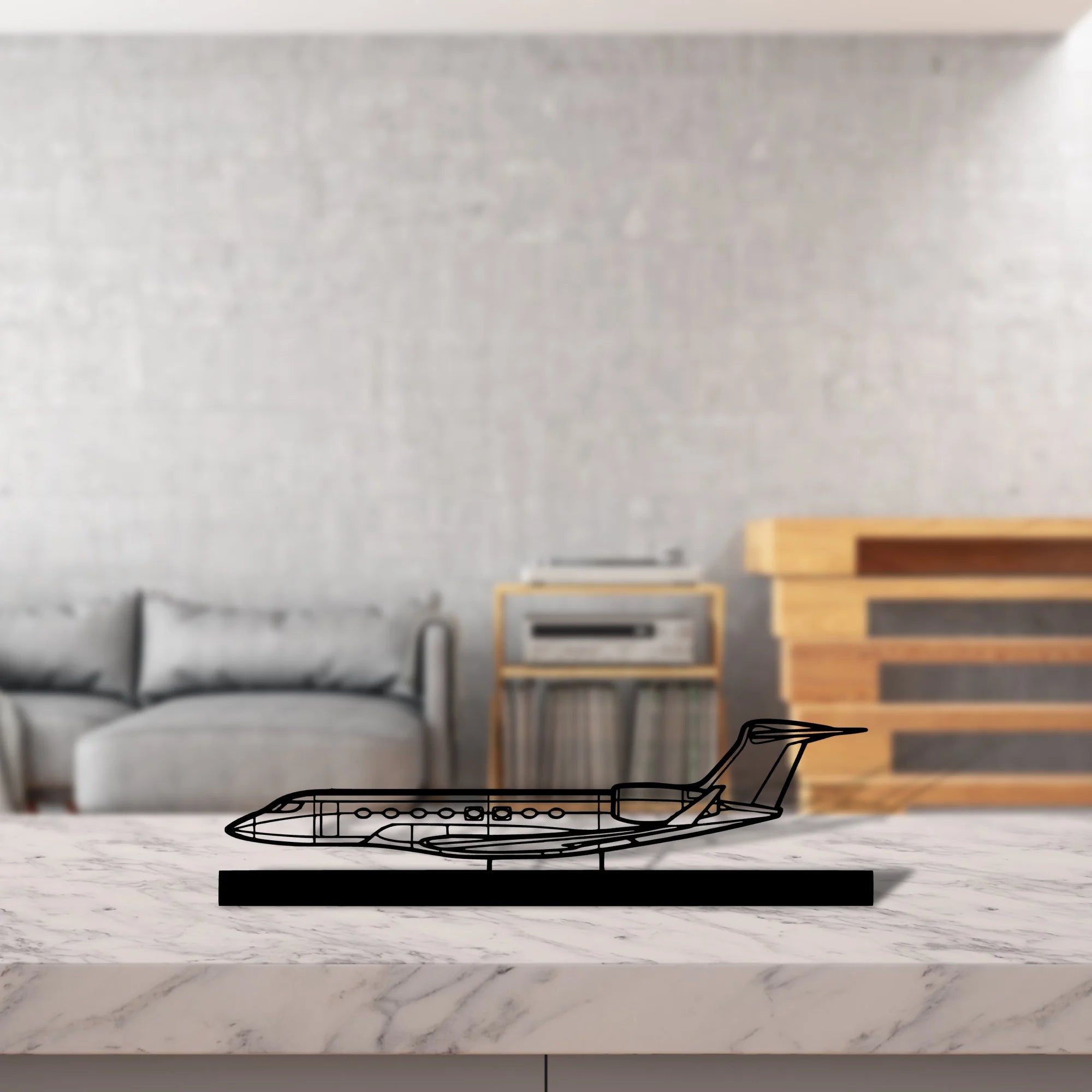 g650-3 Silhouette Metal Art Stand - Aero Silhouette