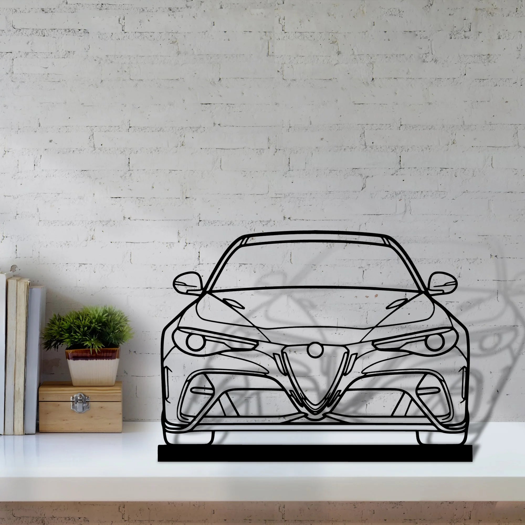 giulia-gtam-2020 Silhouette Metal Art Stand - Aero Silhouette