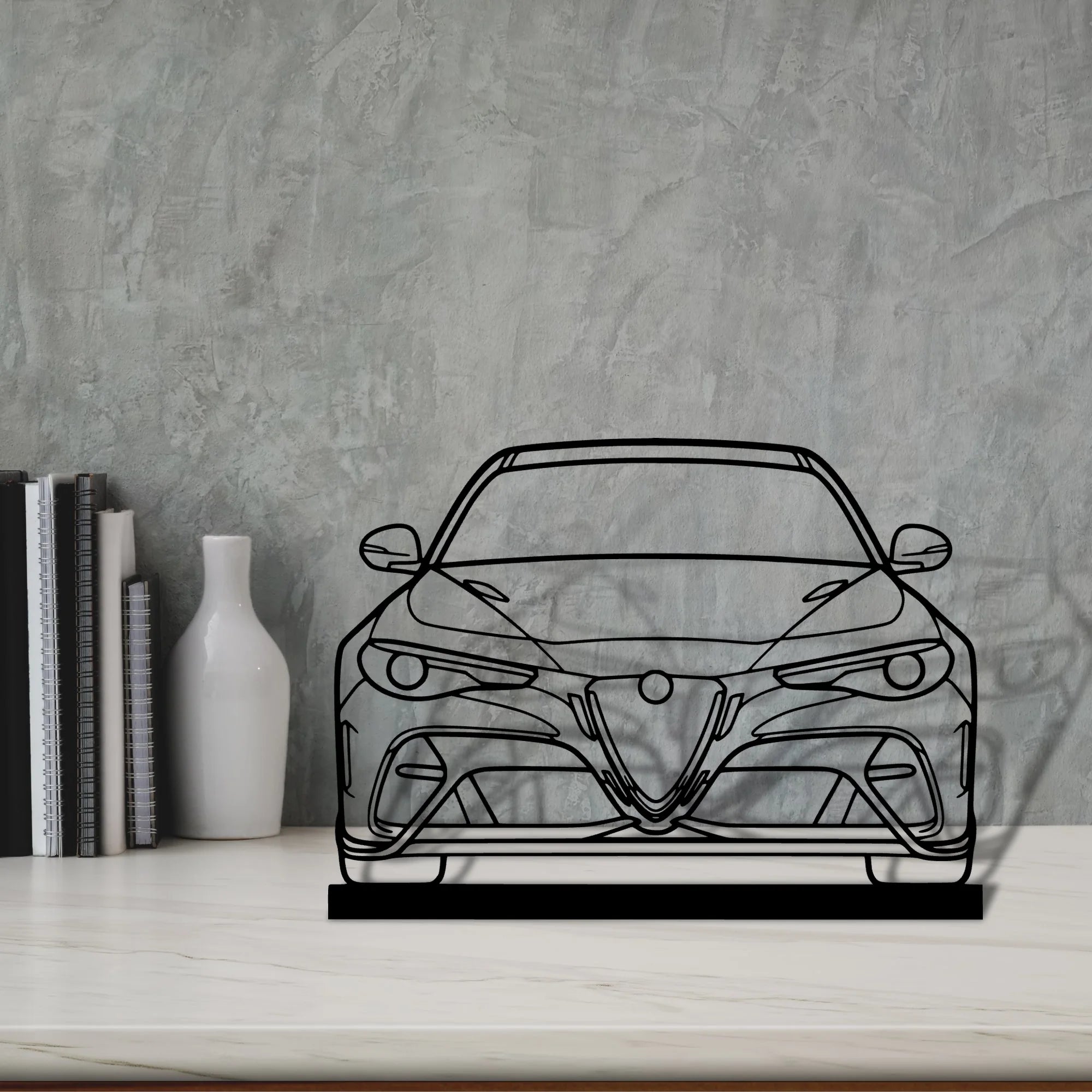 giulia-gtam-2020 Silhouette Metal Art Stand - Aero Silhouette