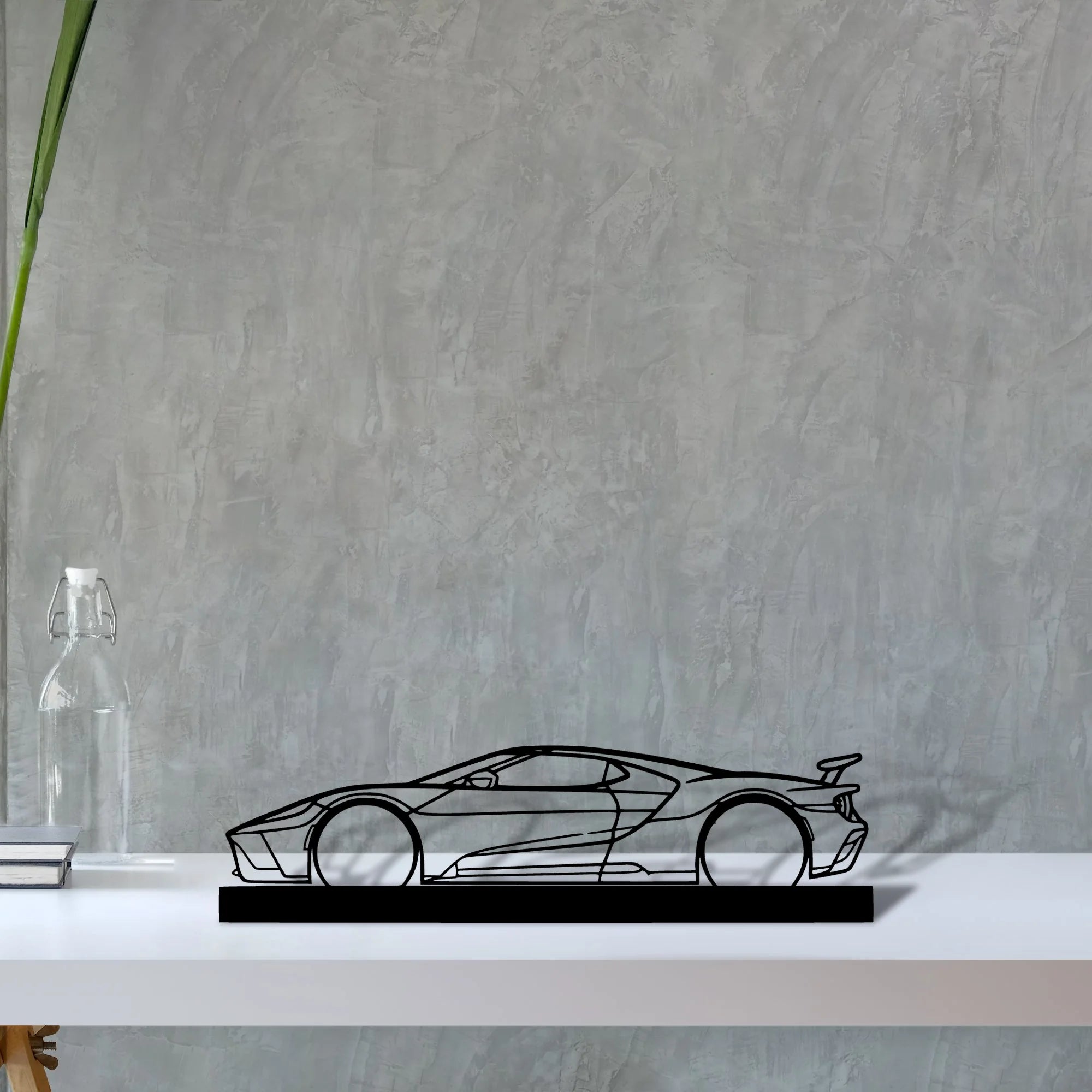 gt-mk2 Silhouette Metal Art Stand - Aero Silhouette