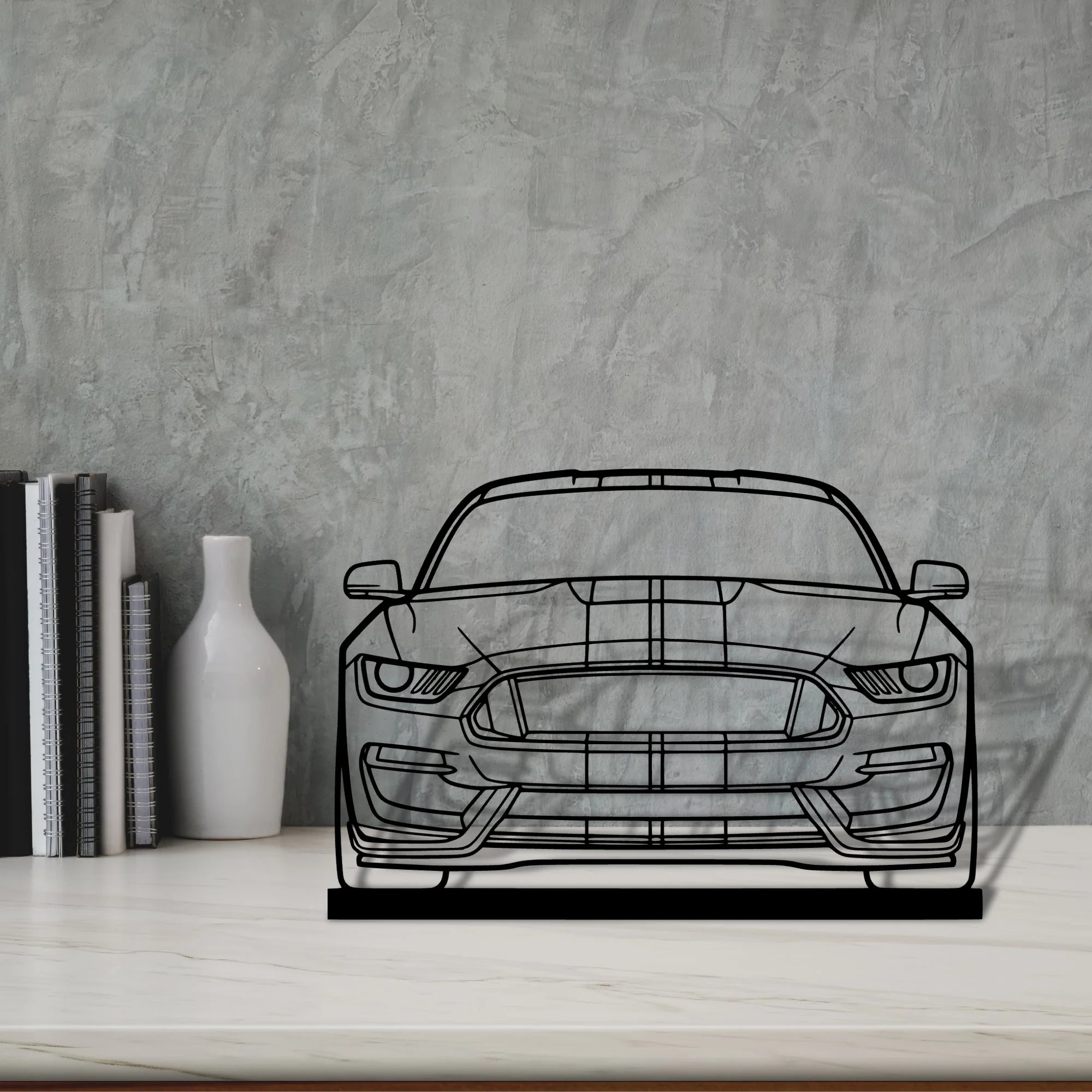 gt350 Silhouette Metal Art Stand - Aero Silhouette
