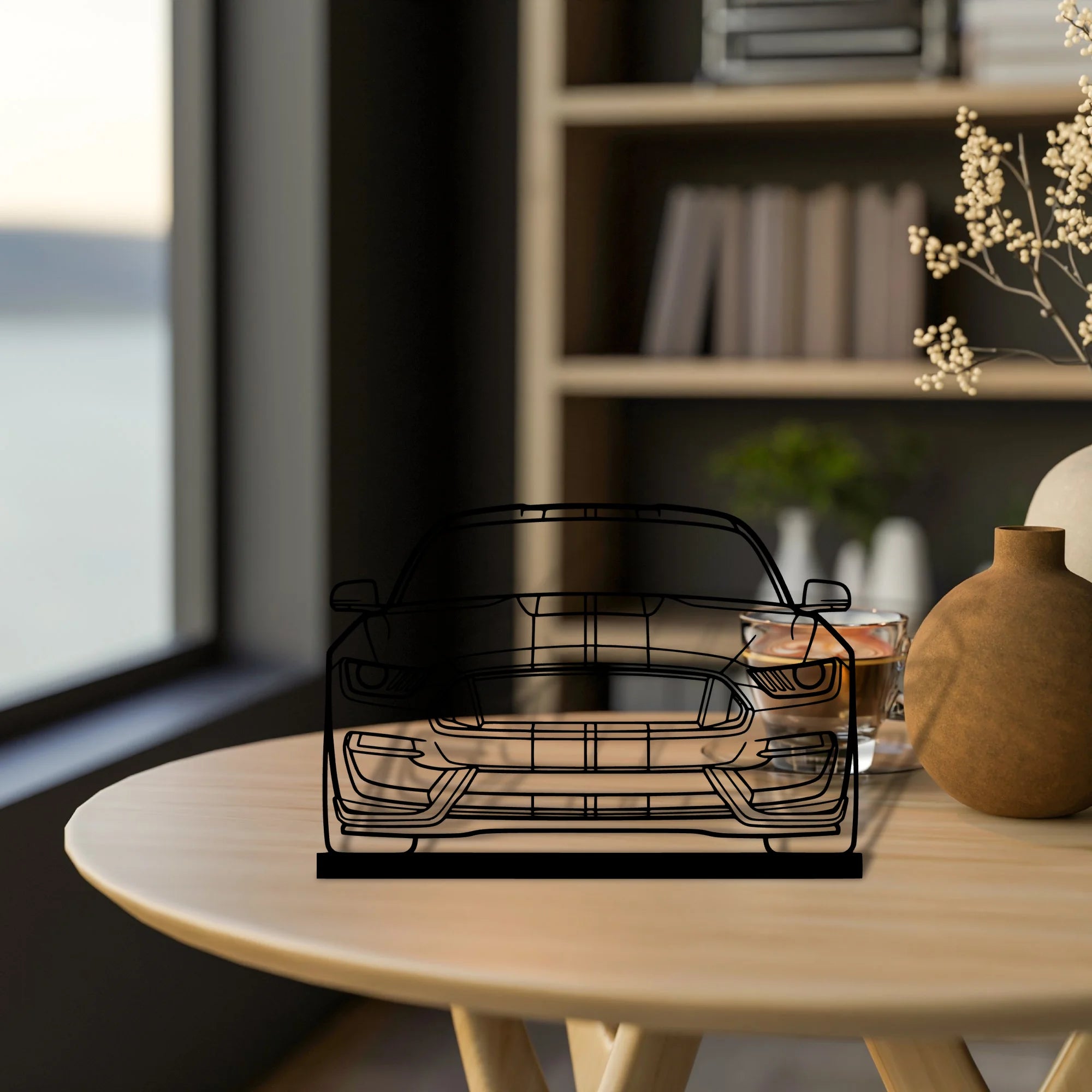 gt350 Silhouette Metal Art Stand - Aero Silhouette