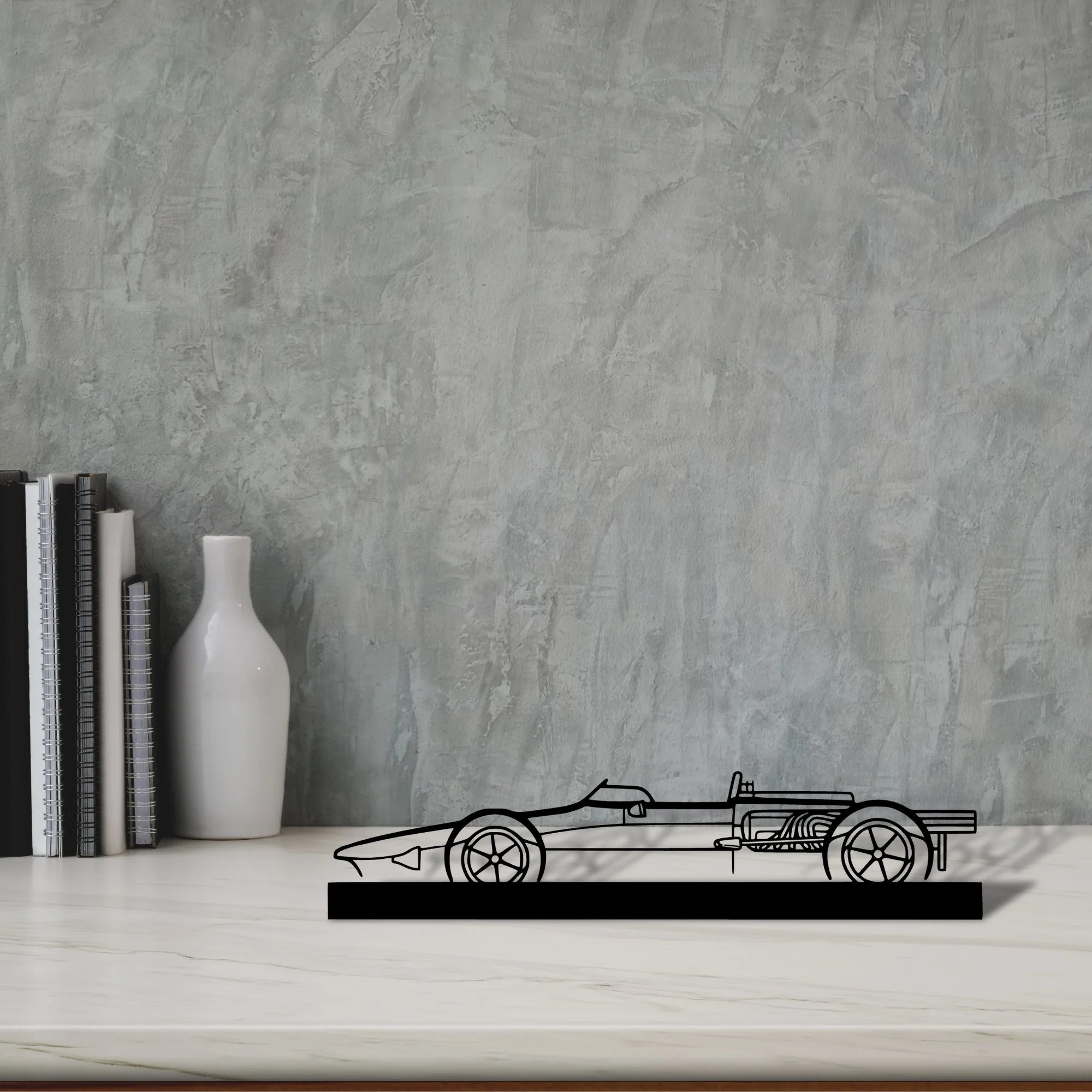 gurney-eagle-1967 Silhouette Metal Art Stand - Aero Silhouette