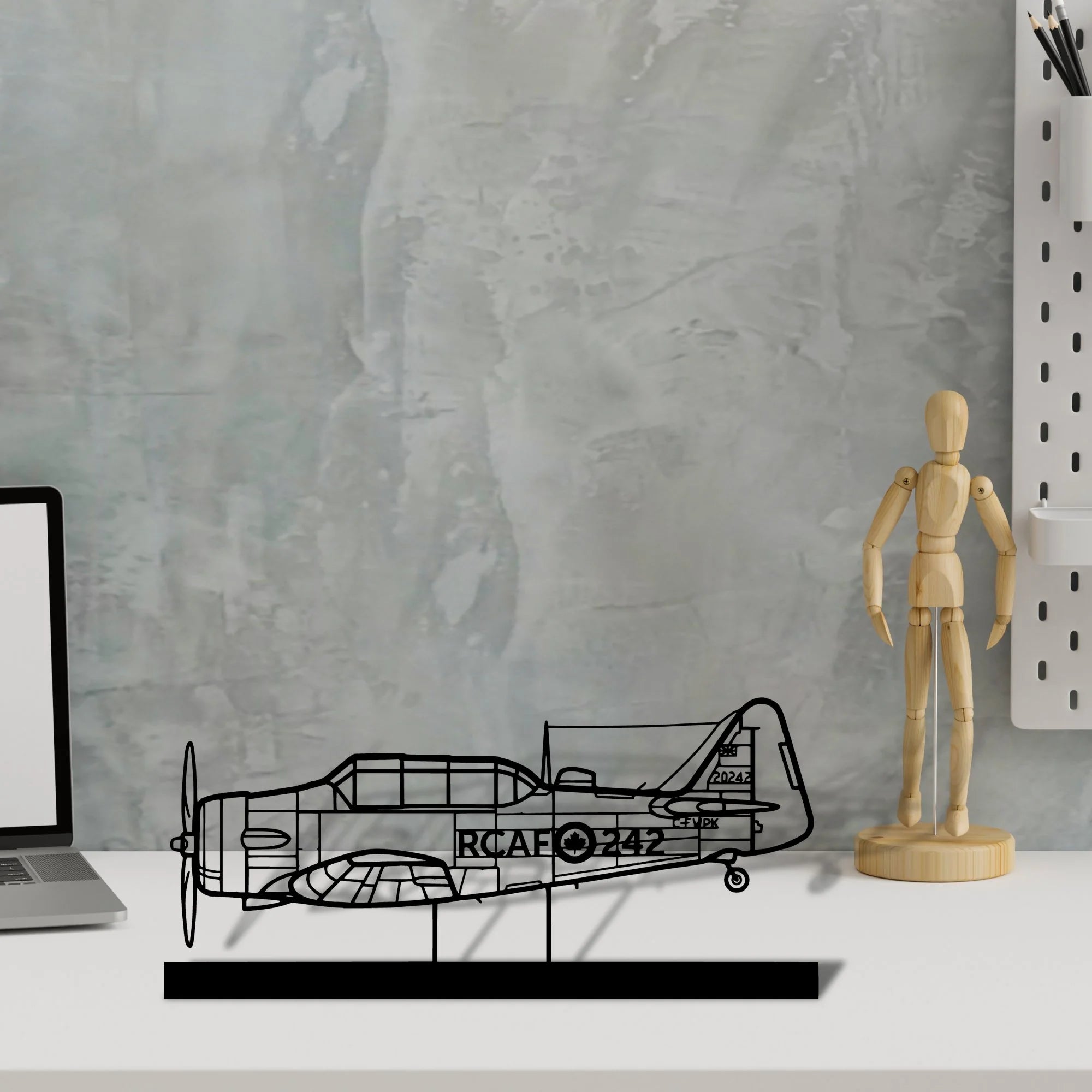 harvard-2 Silhouette Metal Art Stand - Aero Silhouette