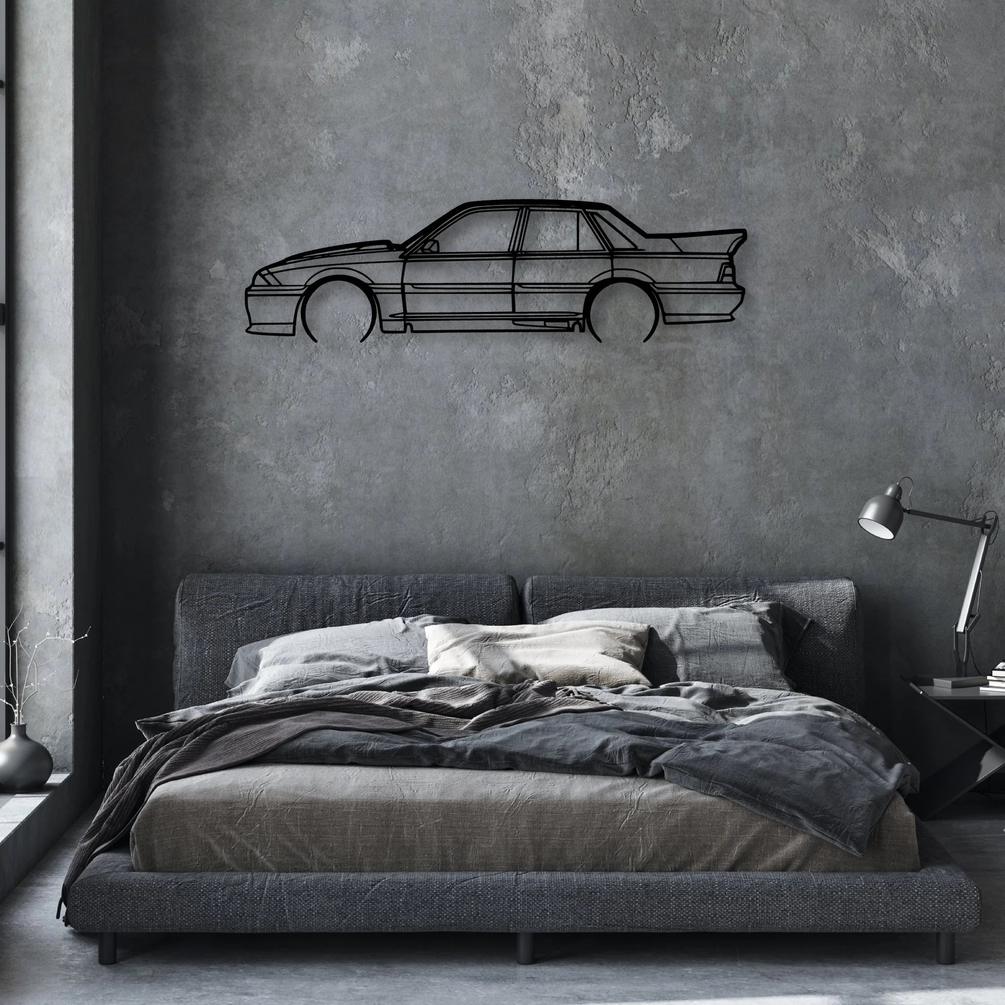 hsv vl ss 1988 Classic Silhouette Metal Wall Art - Automotive Garage Decor