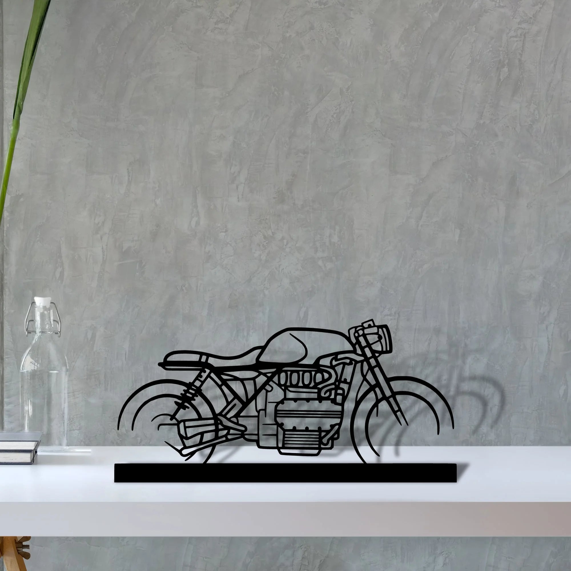 k1100-cafe-racer Silhouette Metal Art Stand - Aero Silhouette