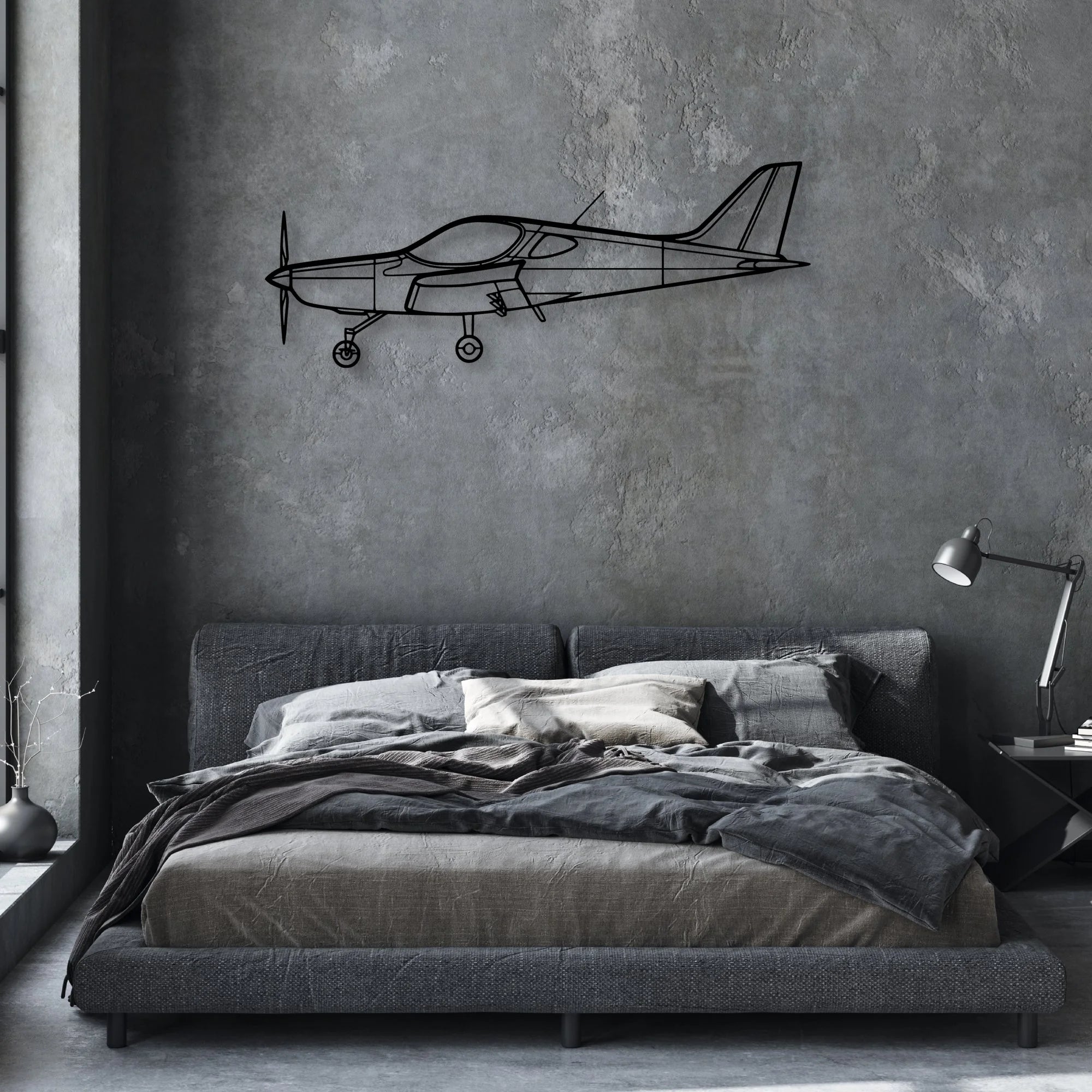King Air C90A Classic Aircraft Silhouette Metal Wall Art - Aviation Hangar Decor