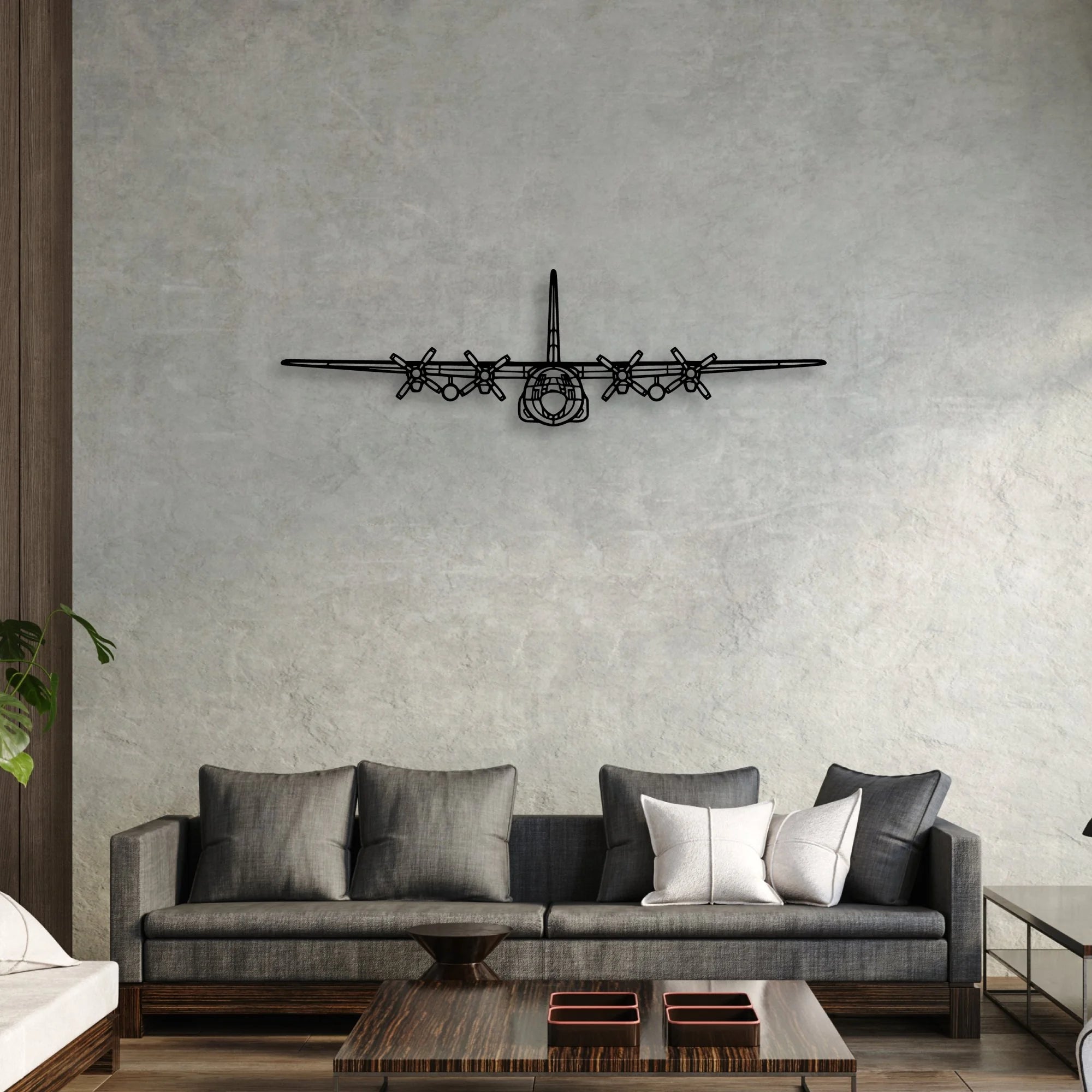 L-749A Classic Aircraft Silhouette Metal Wall Art - Aviation Hangar Decor
