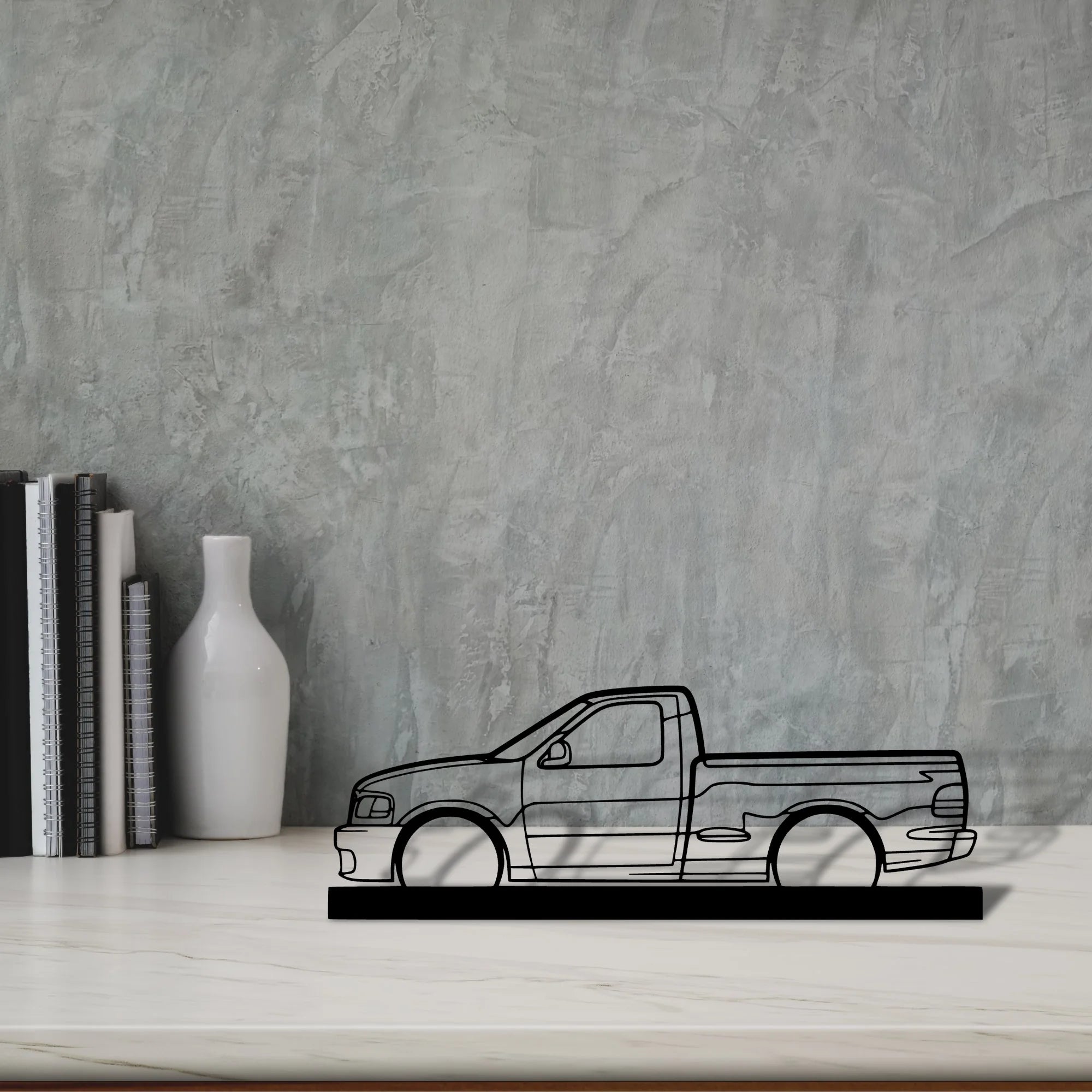 lightning-sv-f150-2004 Silhouette Metal Art Stand - Aero Silhouette