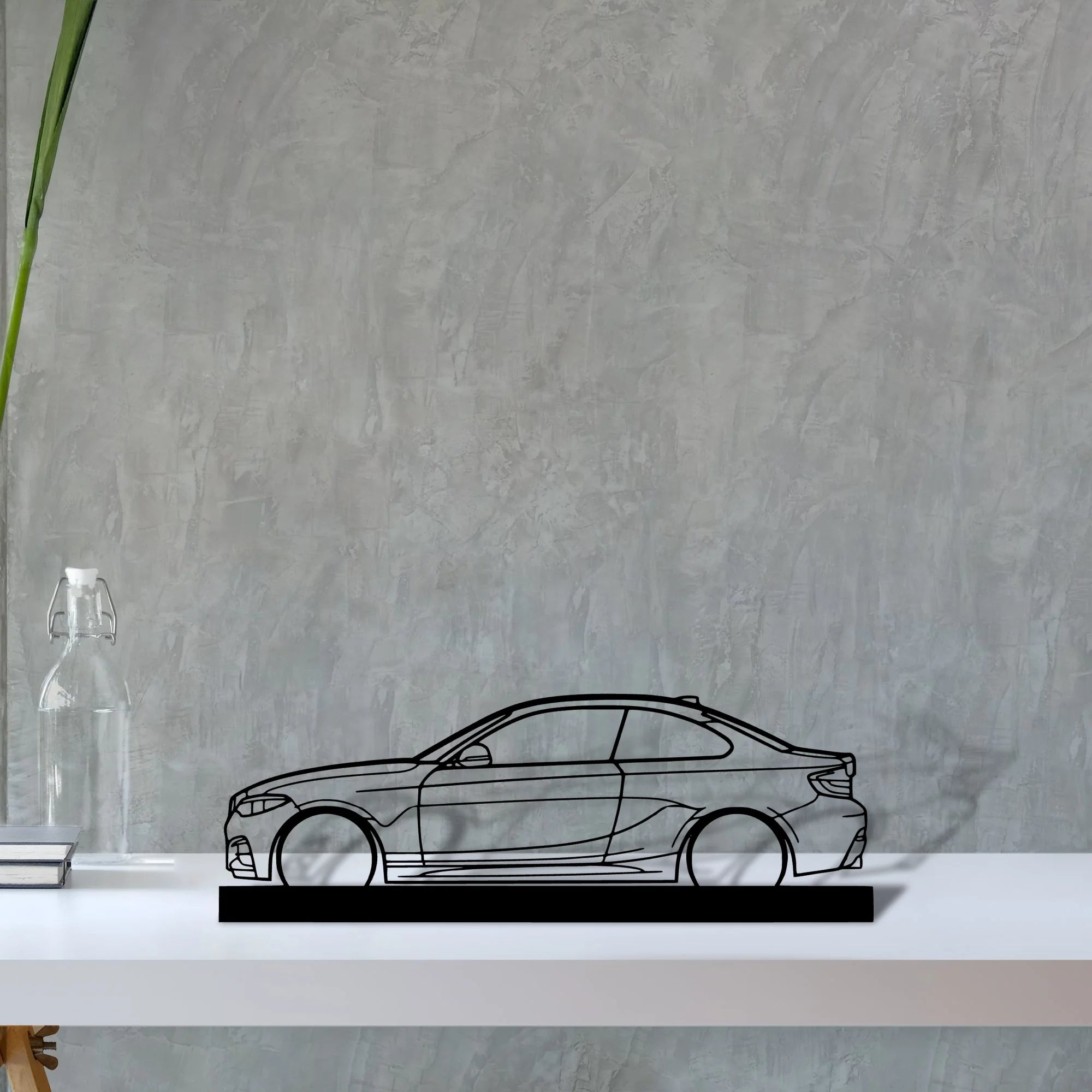 m240i-f22 Silhouette Metal Art Stand - Aero Silhouette