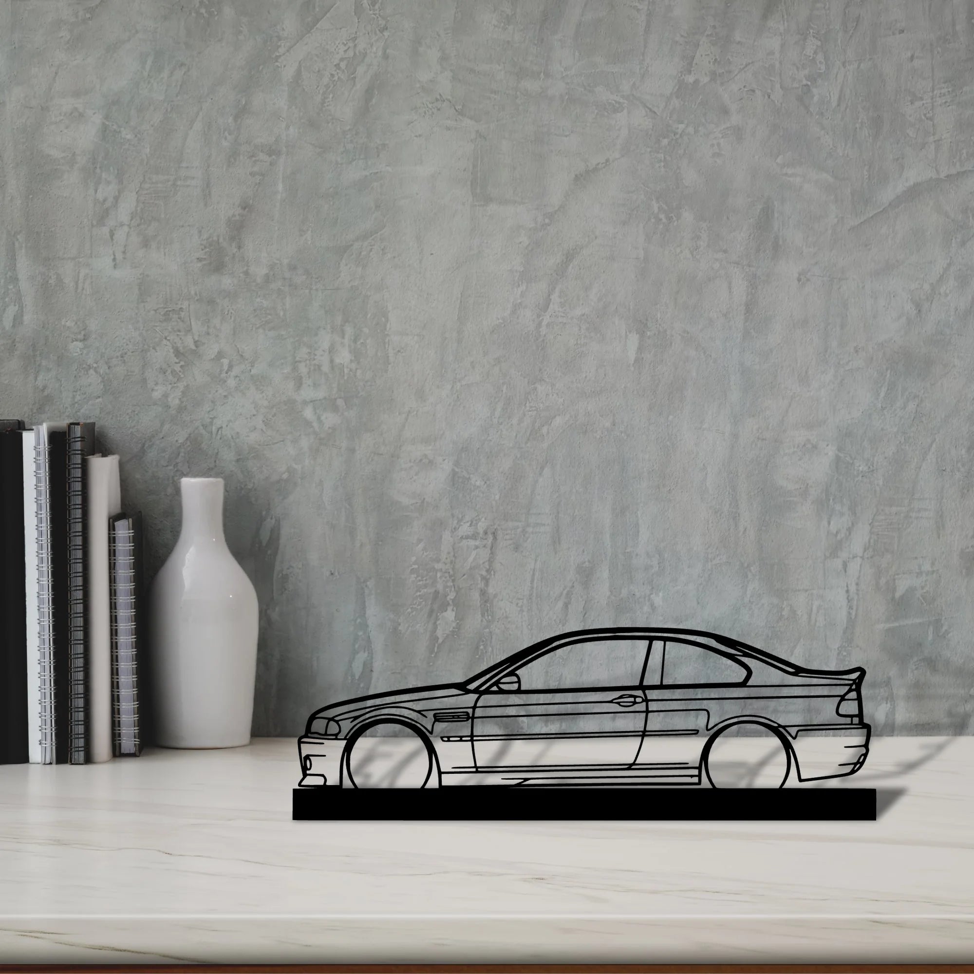 m3-e46-csl Silhouette Metal Art Stand - Aero Silhouette