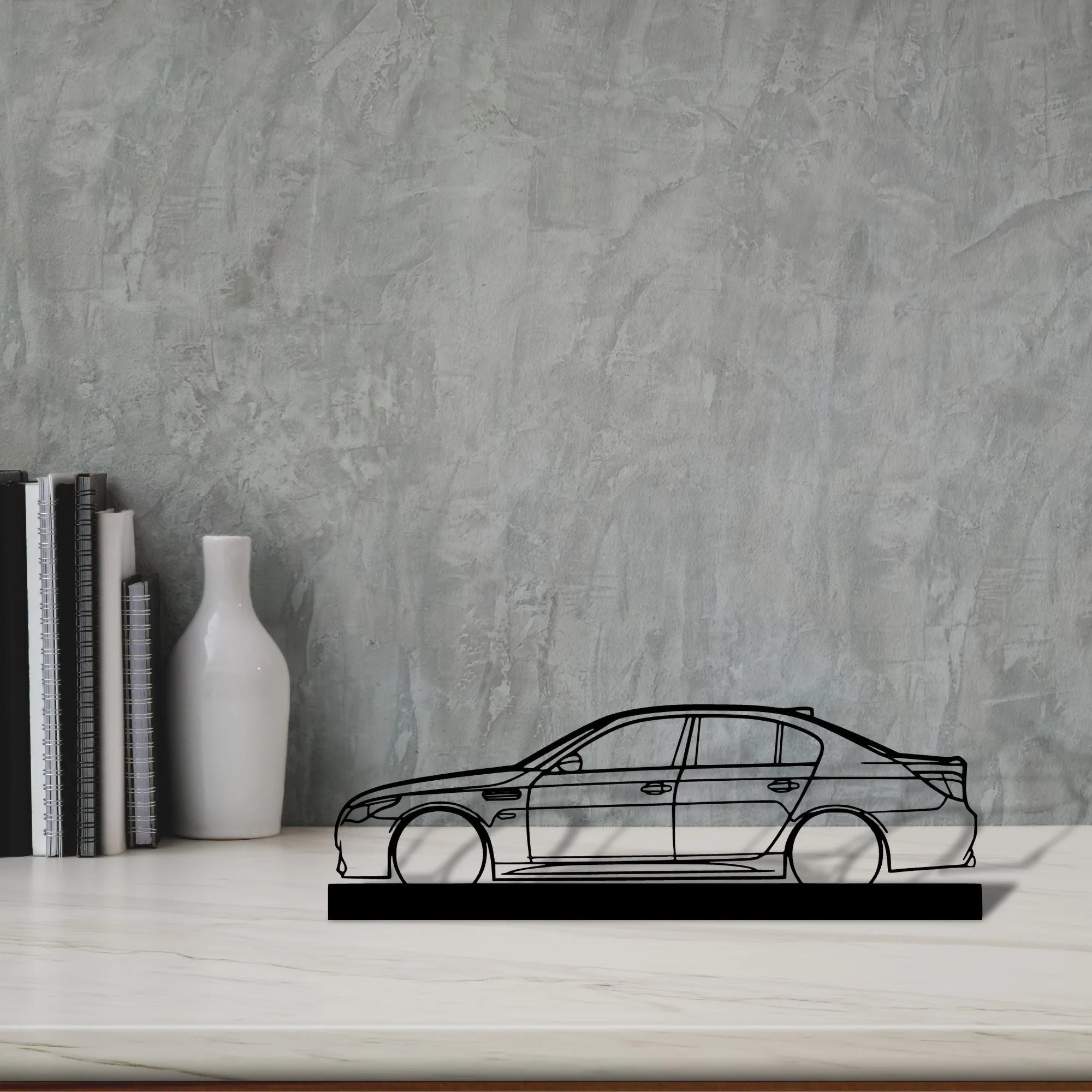 m5-e60 Silhouette Metal Art Stand - Aero Silhouette