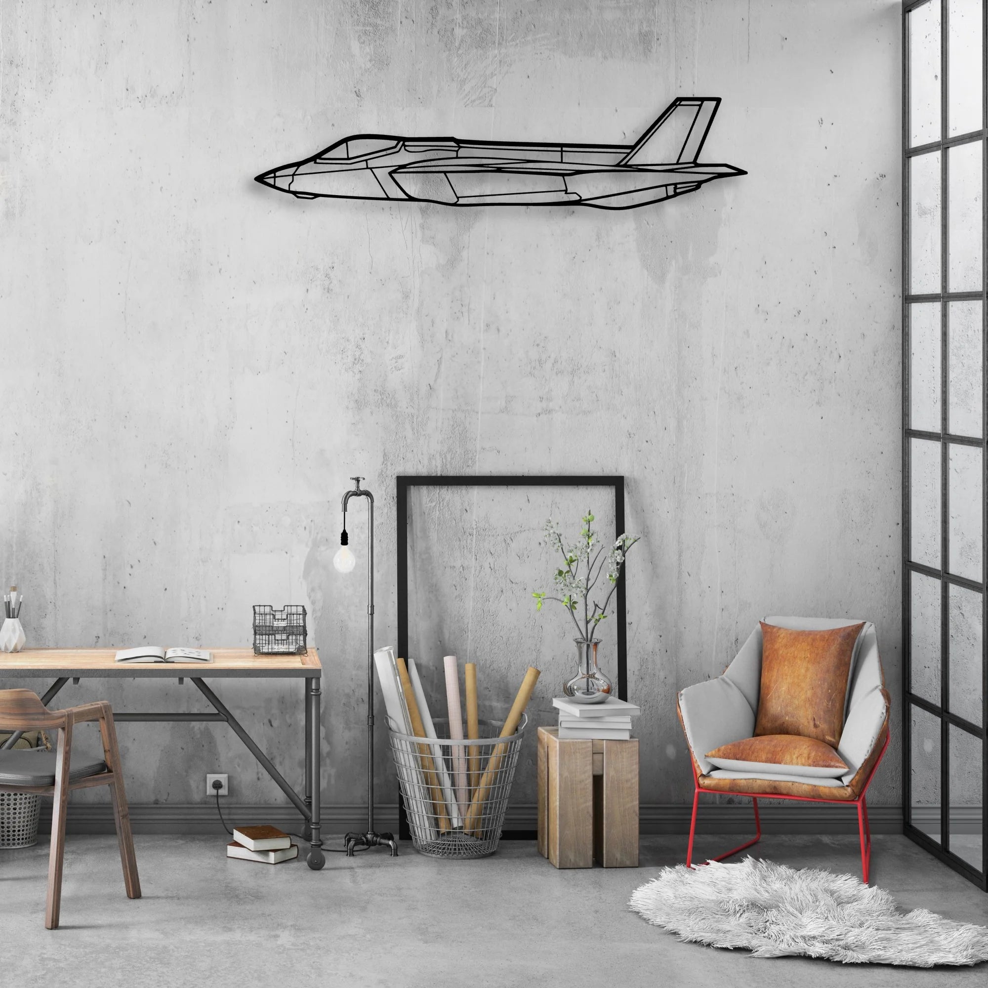 MD-11 Classic Aircraft Silhouette Metal Wall Art - Aviation Hangar Decor