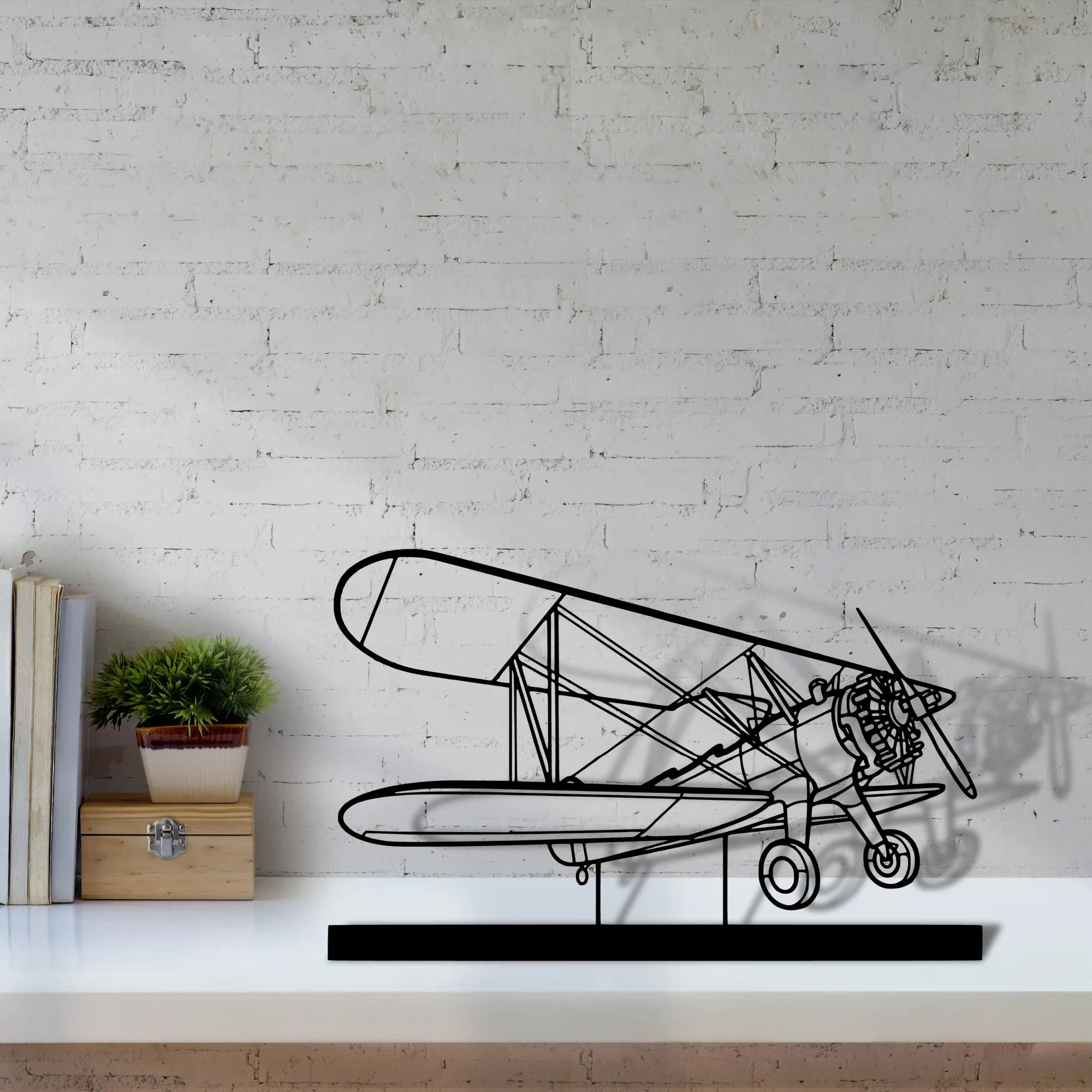model-75-2 Silhouette Metal Art Stand - Aero Silhouette