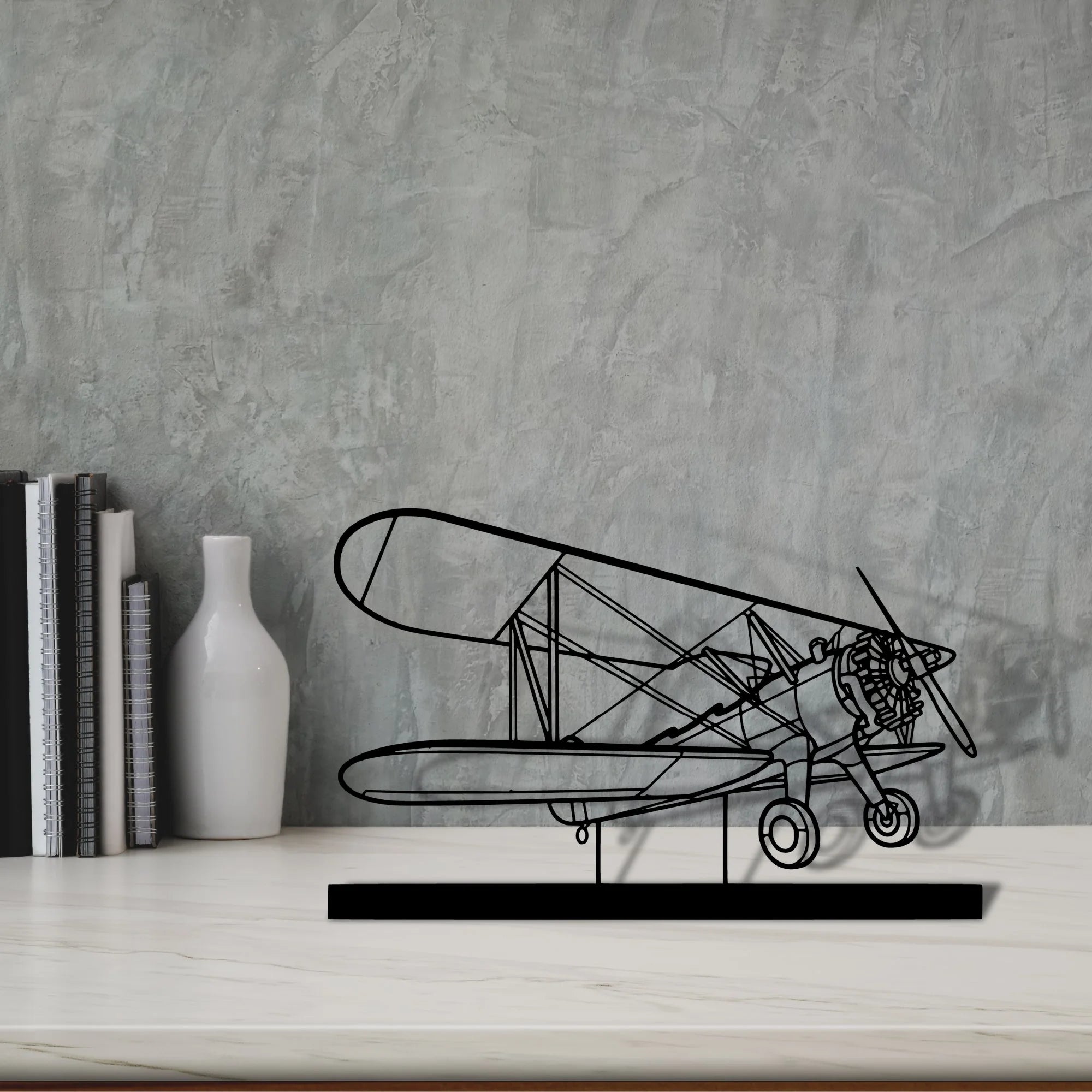 model-75-2 Silhouette Metal Art Stand - Aero Silhouette