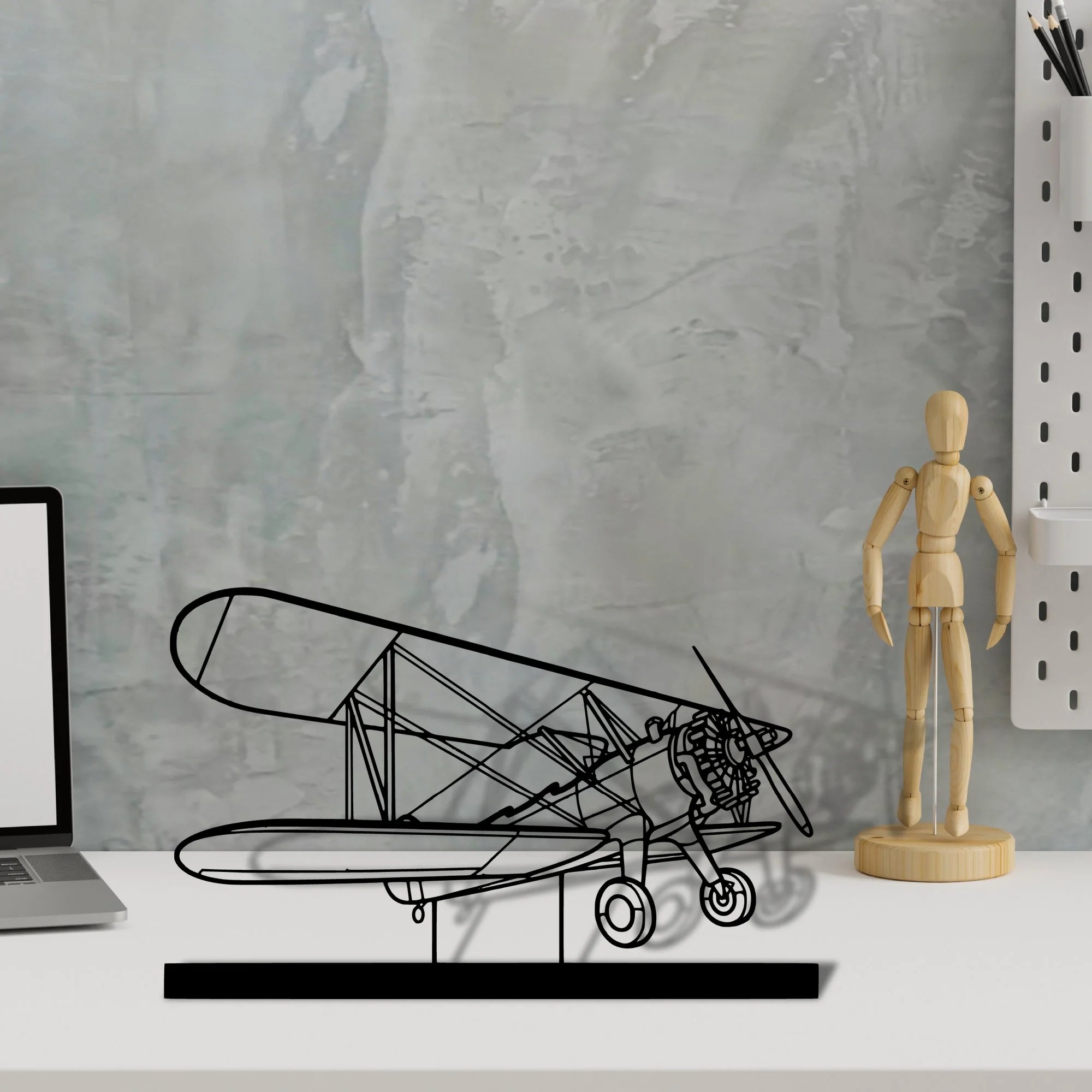 model-75-2 Silhouette Metal Art Stand - Aero Silhouette