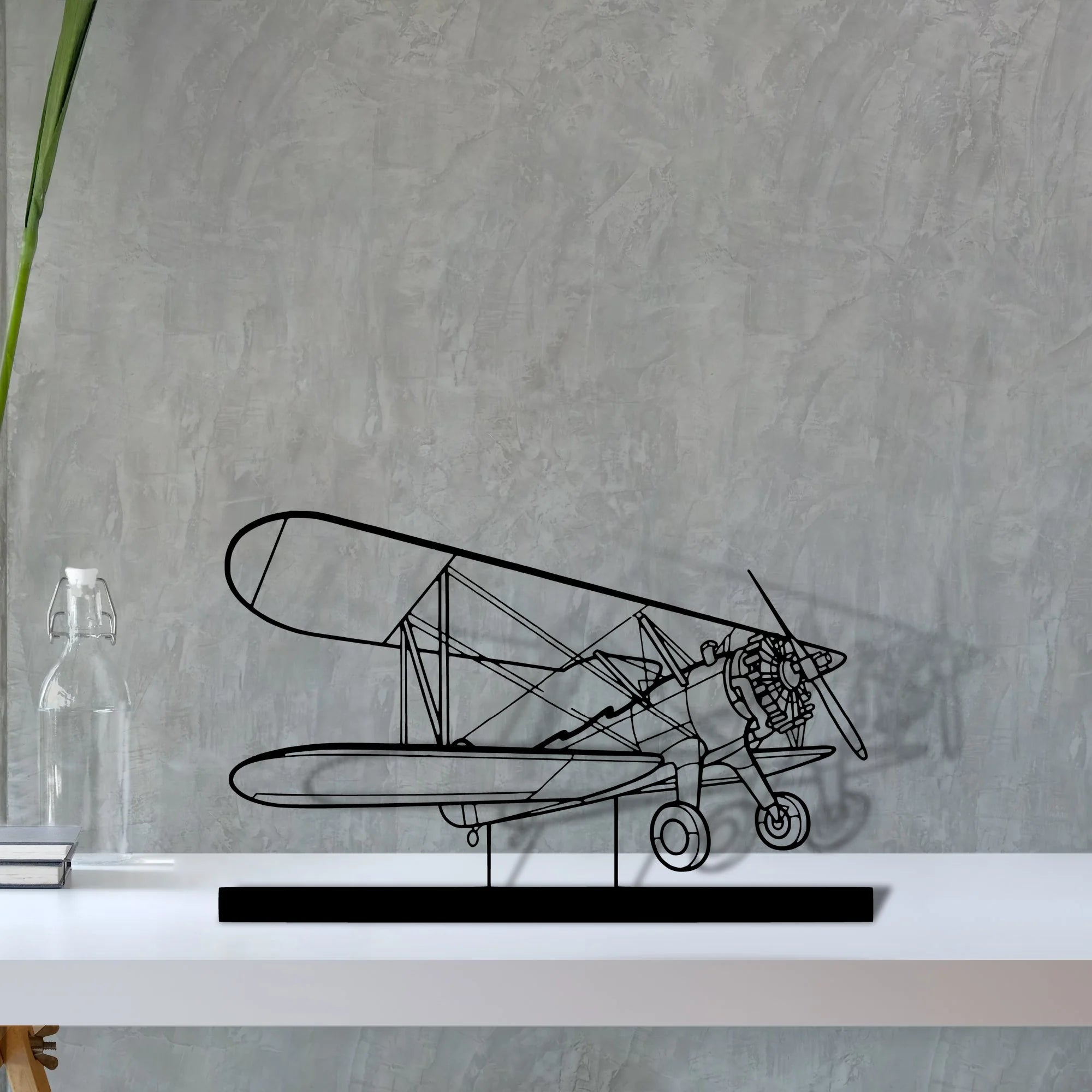 model-75 Silhouette Metal Art Stand - Aero Silhouette