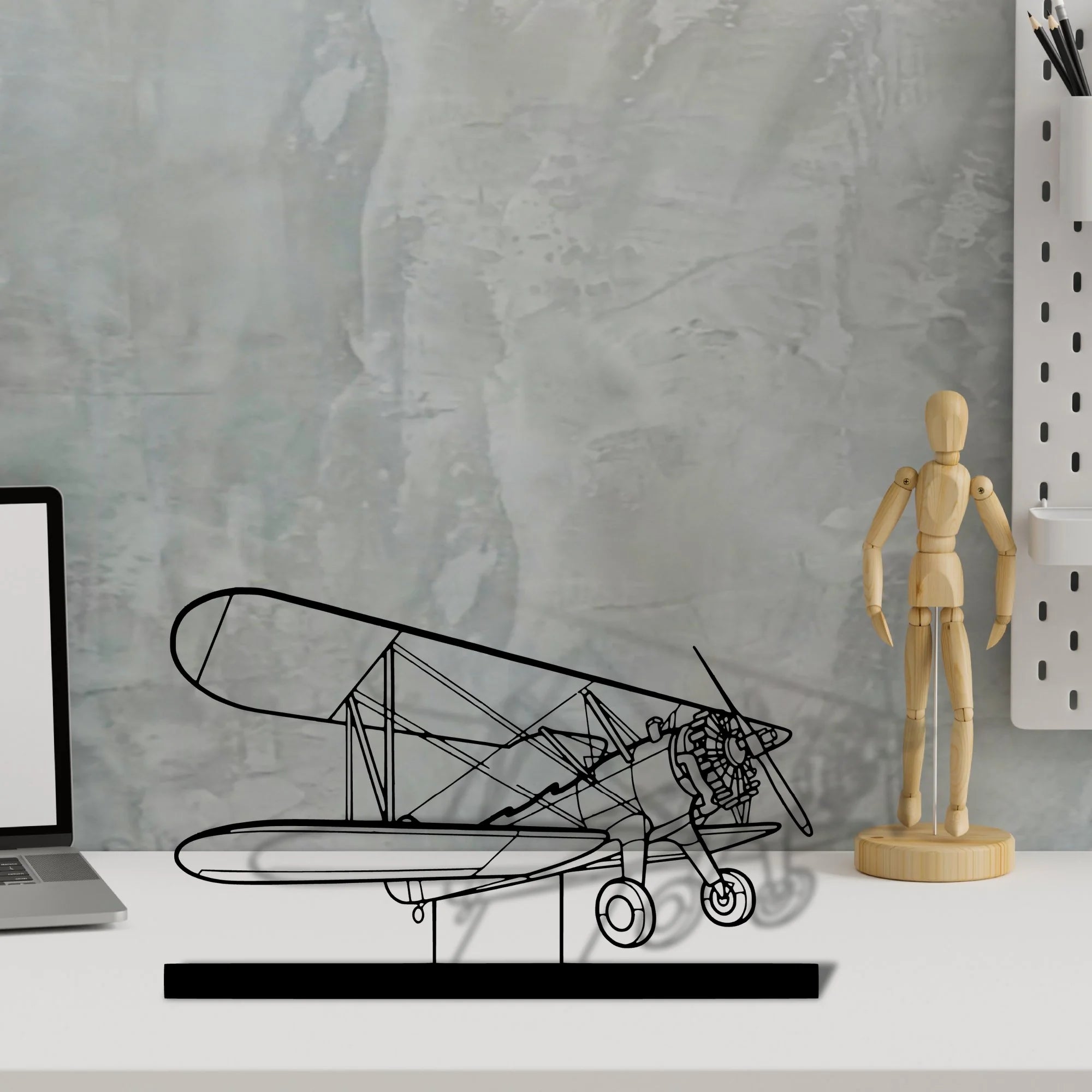 model-75 Silhouette Metal Art Stand - Aero Silhouette