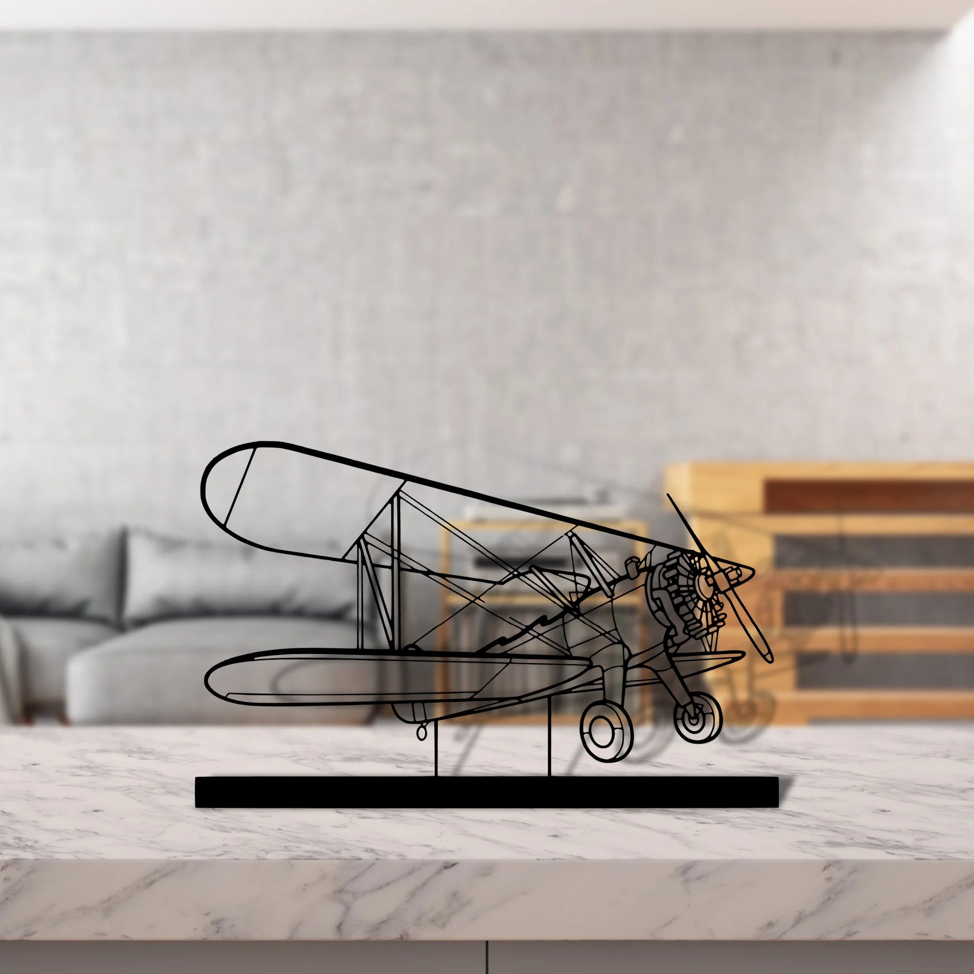 model-75 Silhouette Metal Art Stand - Aero Silhouette