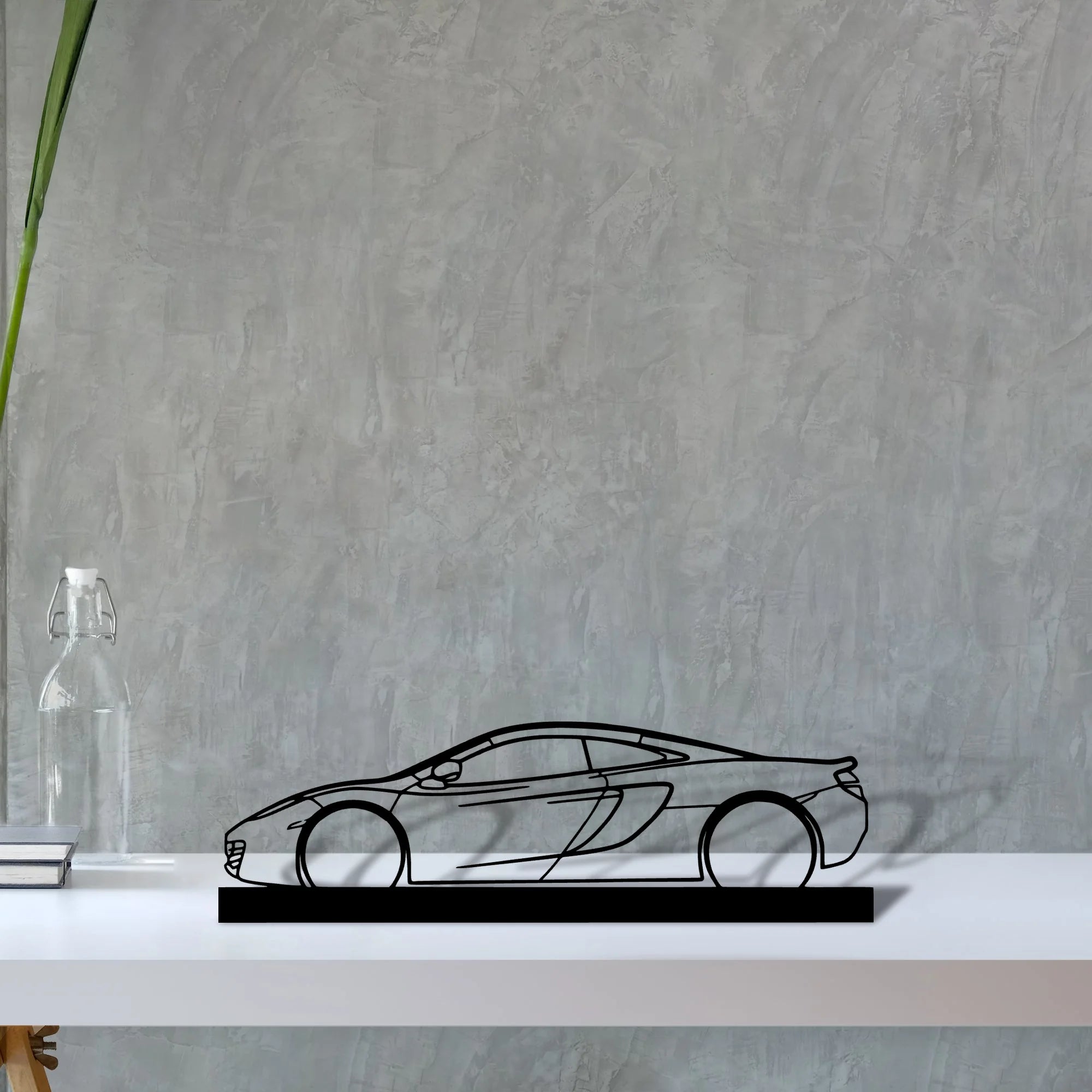 mp4-12c Silhouette Metal Art Stand - Aero Silhouette