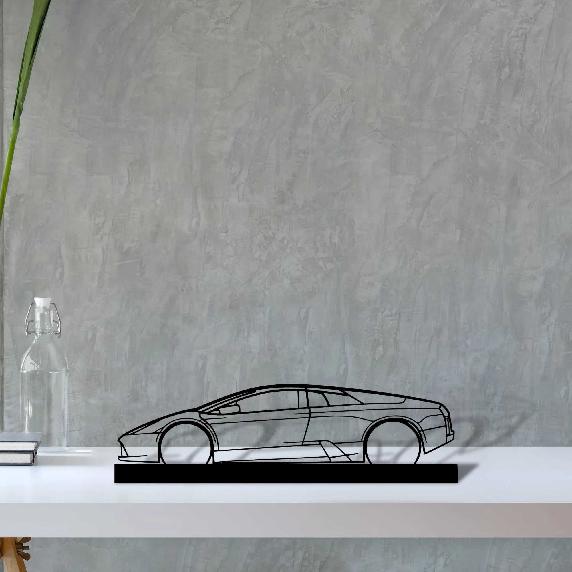 murcielago Silhouette Metal Art Stand - Aero Silhouette