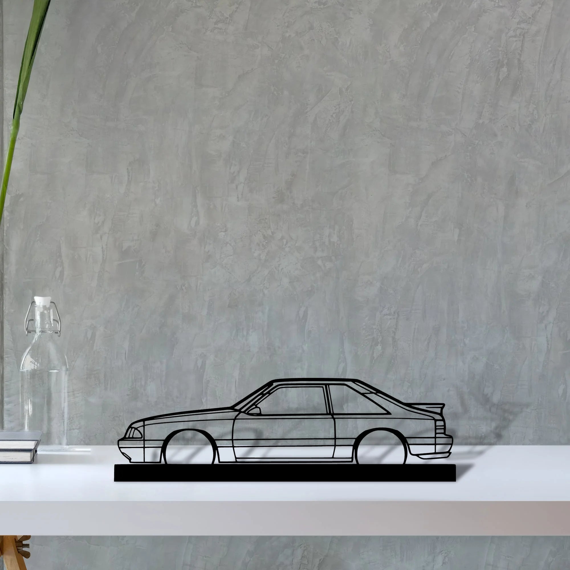 mustang-lx-2 Silhouette Metal Art Stand - Aero Silhouette