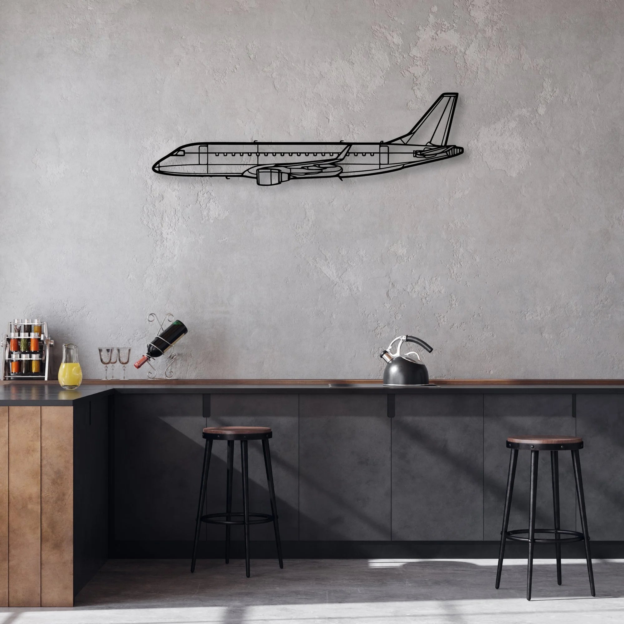 PA-12 Super Cruiser Classic Aircraft Silhouette Metal Wall Art - Aviation Hangar Decor