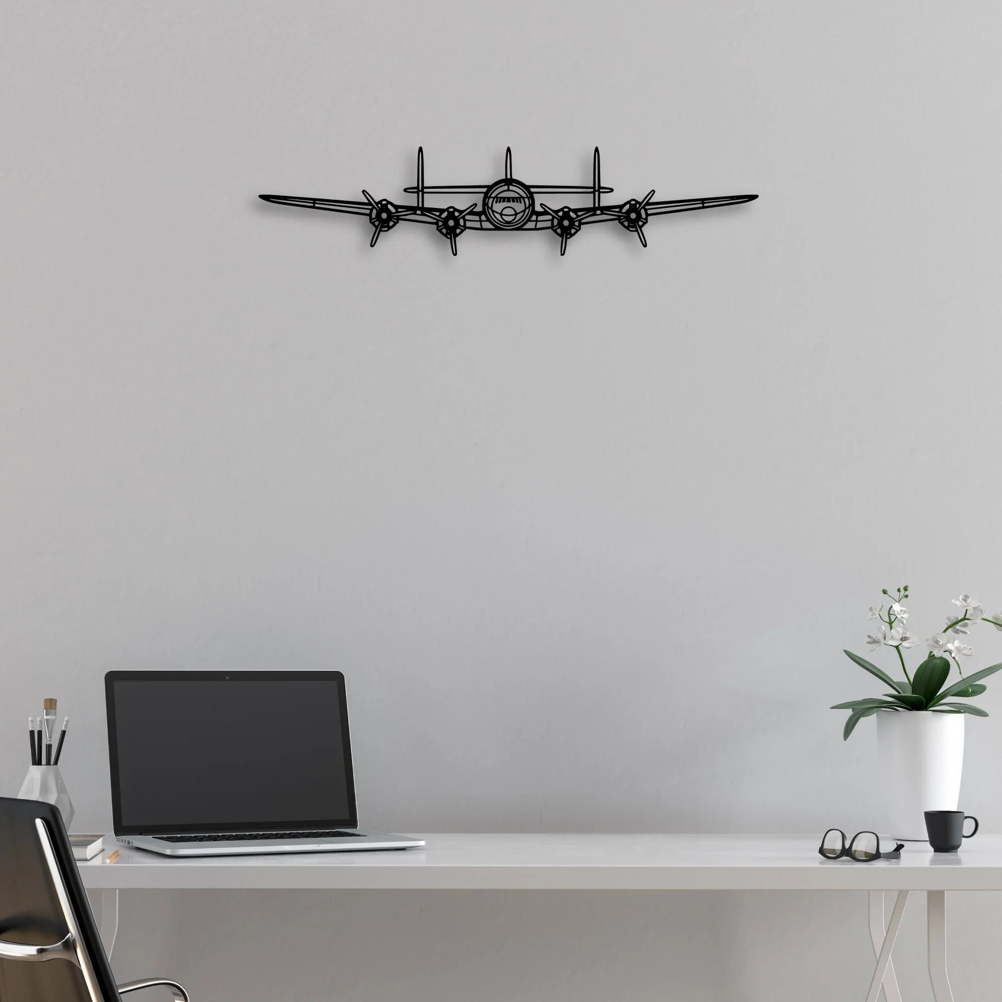 PA-46R 350T Matrix Classic Aircraft Silhouette Metal Wall Art - Aviation Hangar Decor