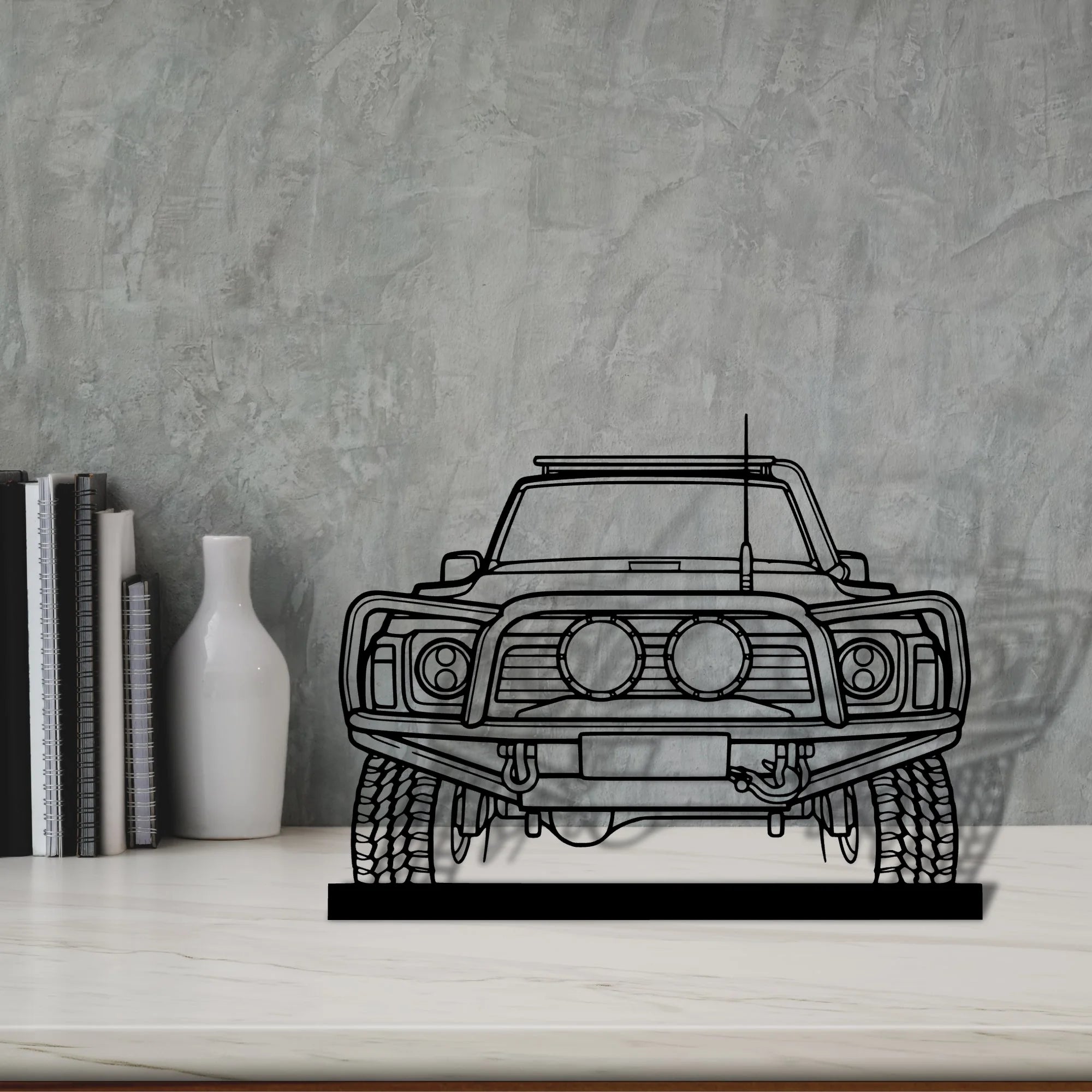 patrol-1990 Silhouette Metal Art Stand - Aero Silhouette