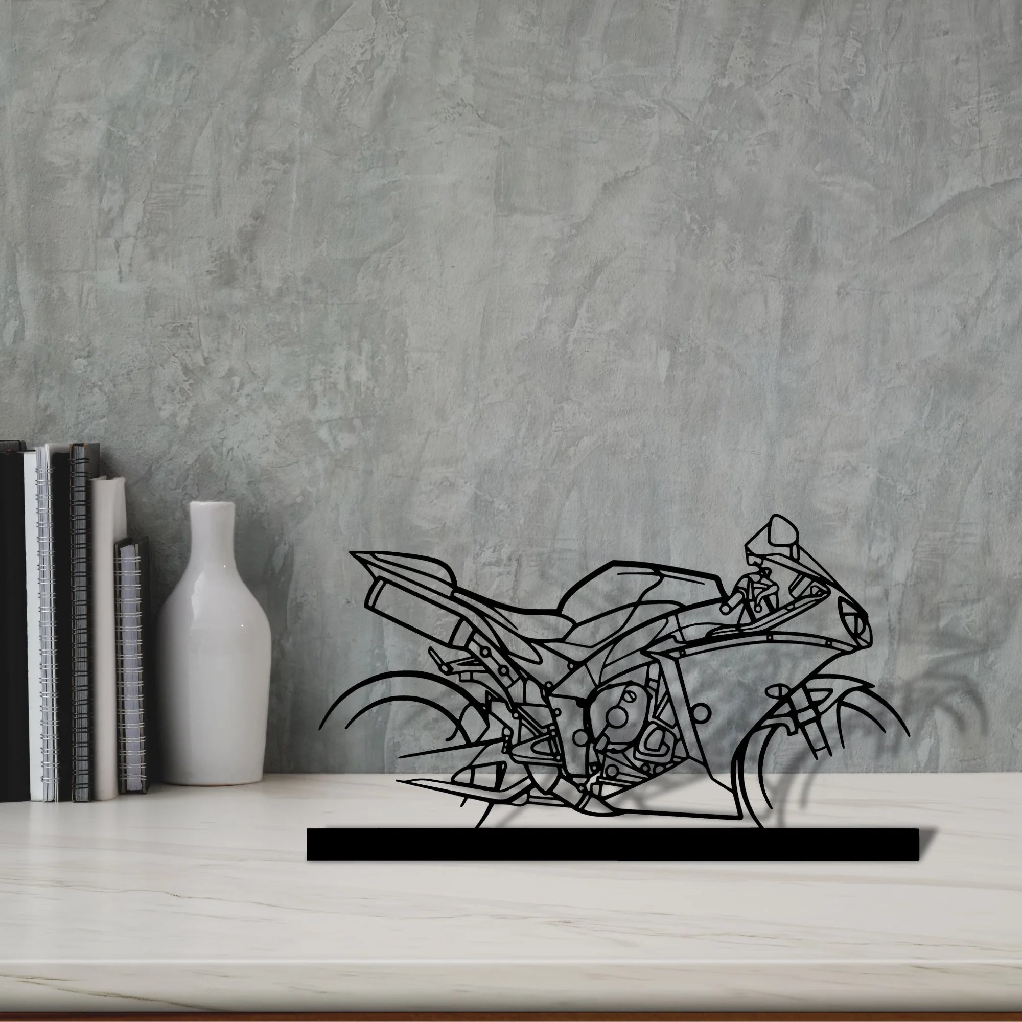 r1-2015 Silhouette Metal Art Stand - Aero Silhouette