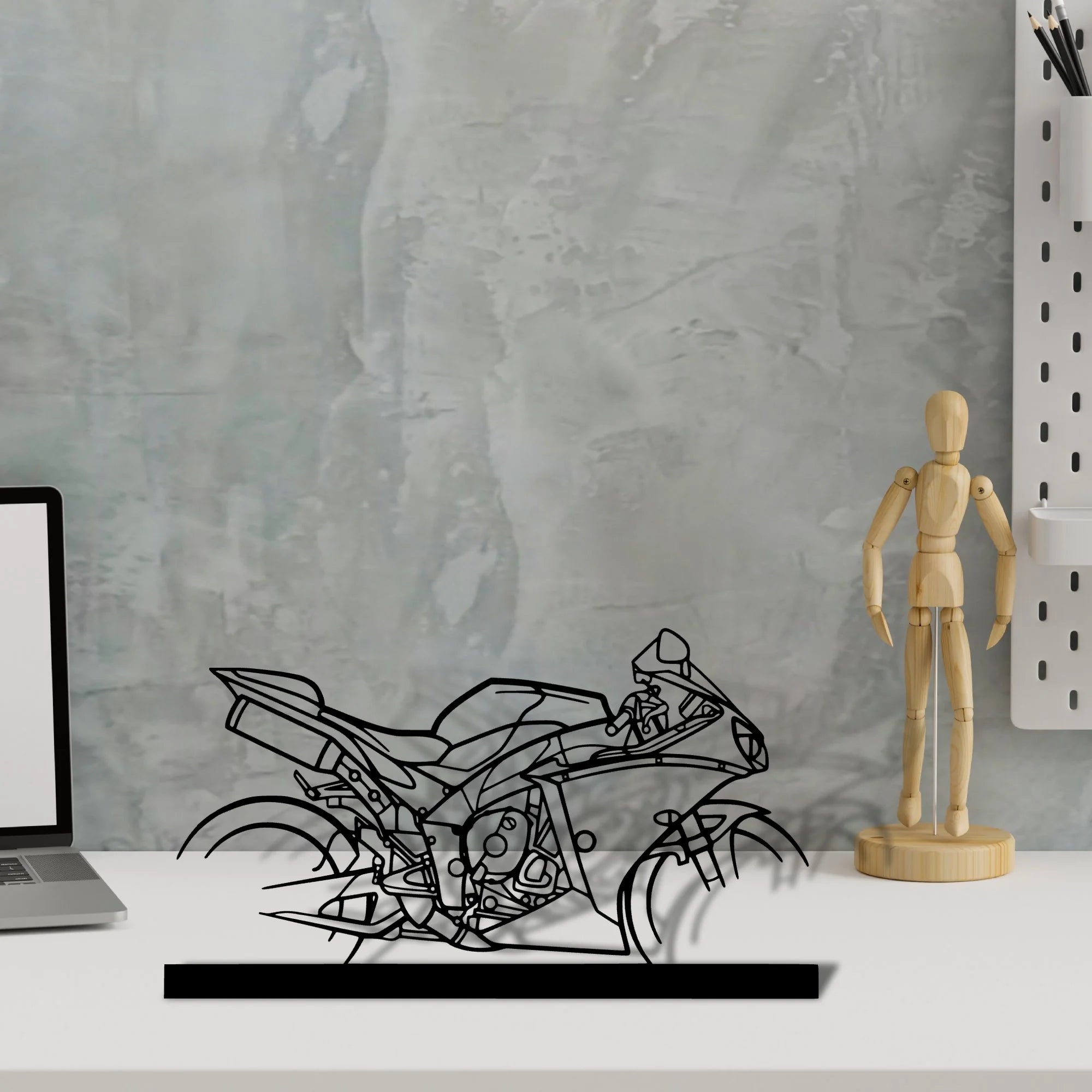 r1-2015 Silhouette Metal Art Stand - Aero Silhouette