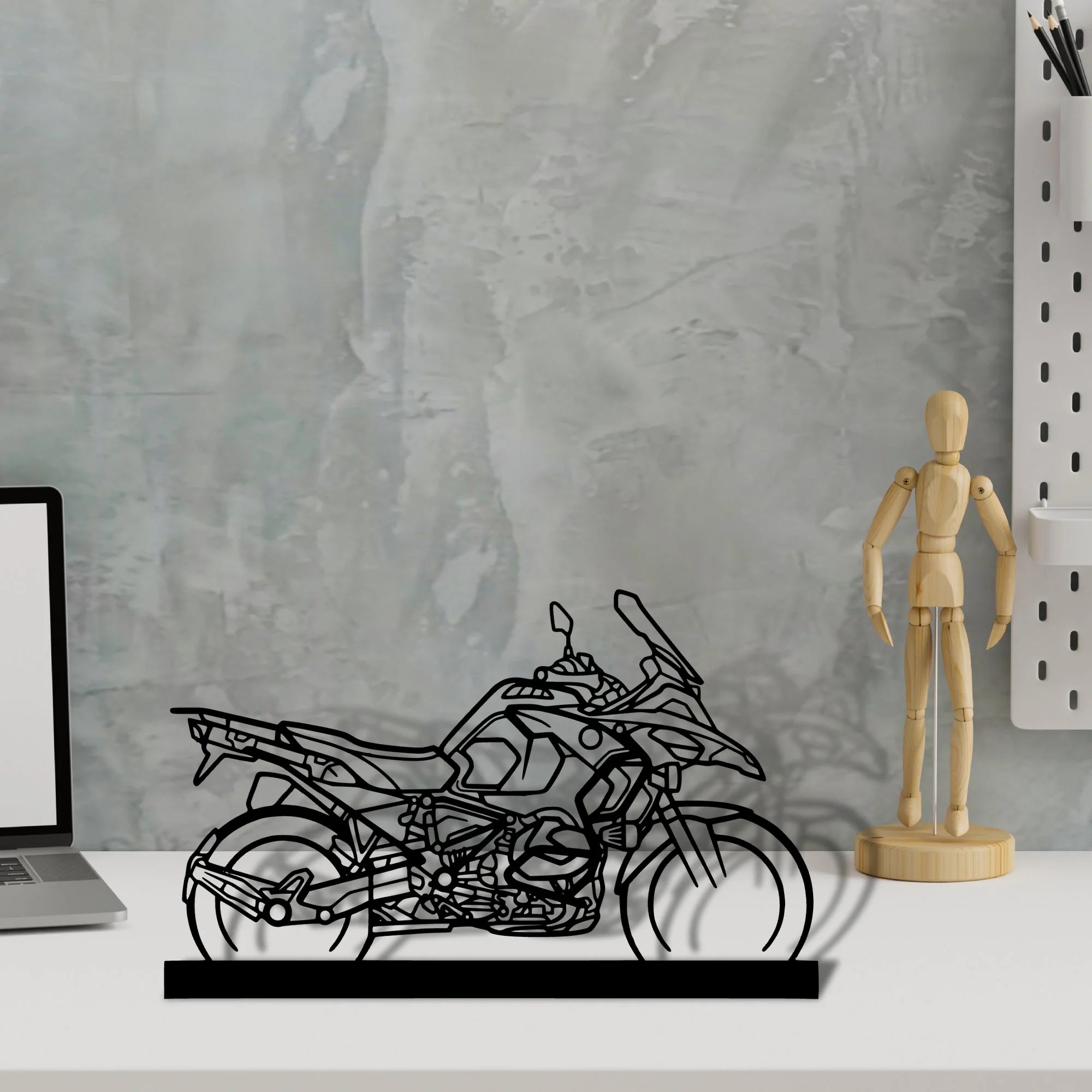 r1250-gsa Silhouette Metal Art Stand - Aero Silhouette
