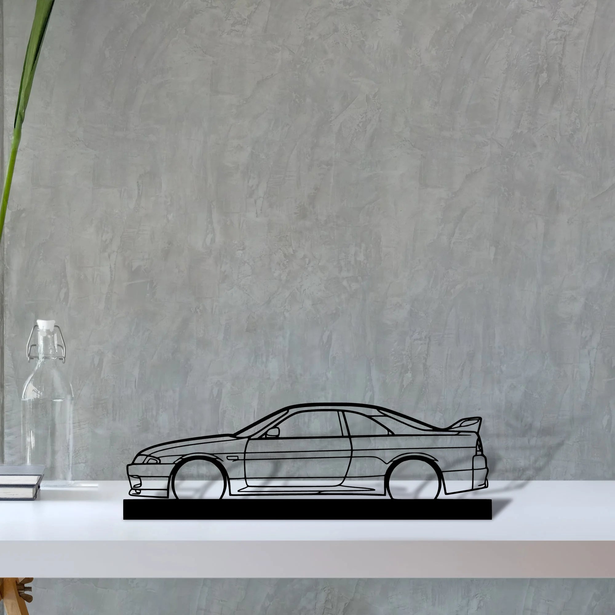 r33-gtr-1995 Silhouette Metal Art Stand - Aero Silhouette