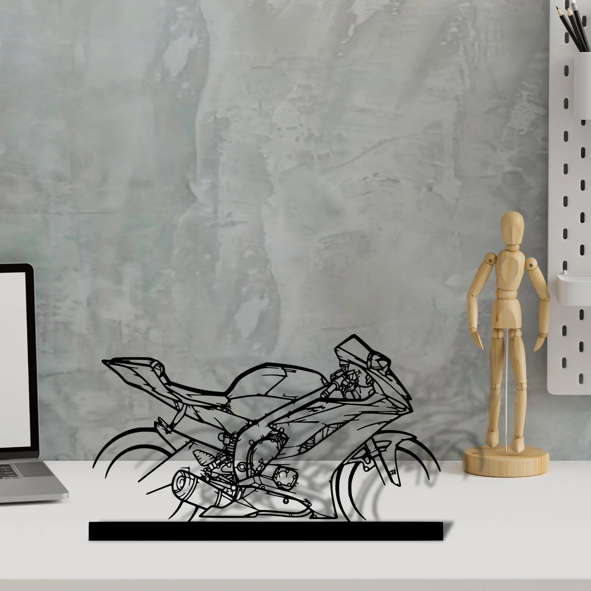 r6-2018 Silhouette Metal Art Stand - Aero Silhouette