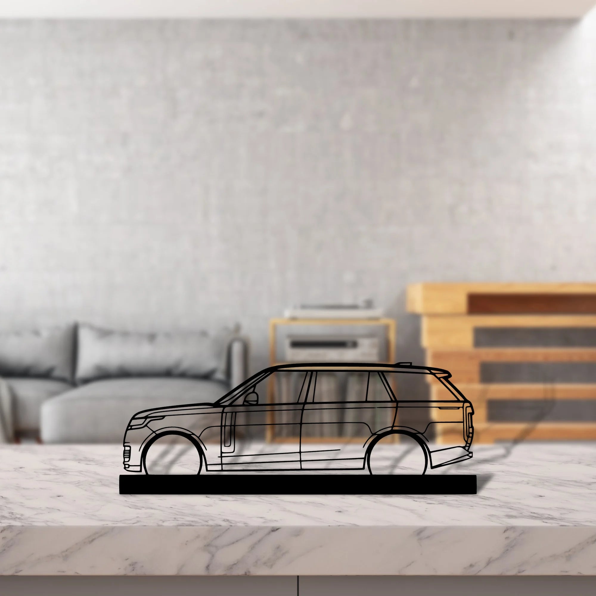 range-rover-2023 Silhouette Metal Art Stand - Aero Silhouette