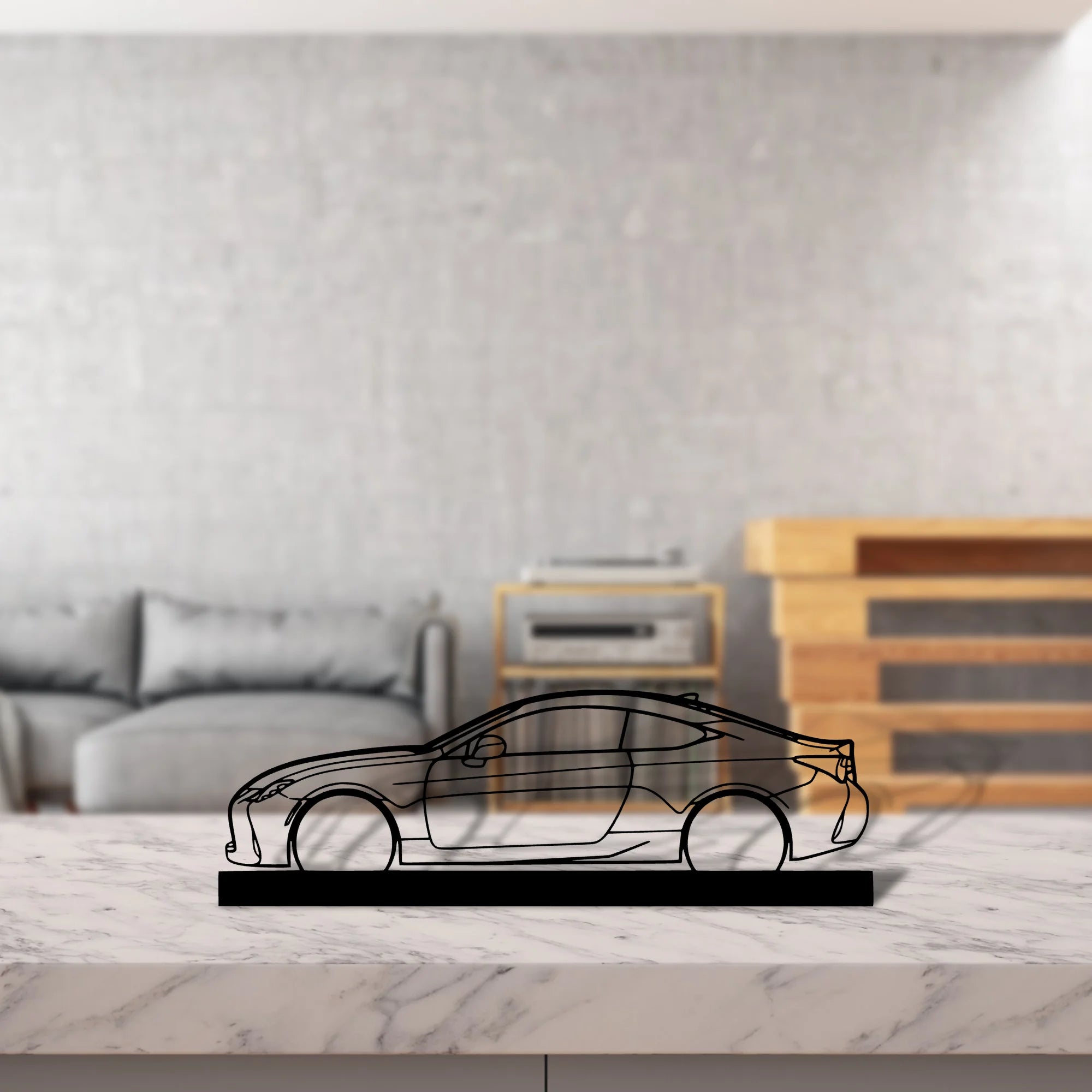 rc-350-f-sport Silhouette Metal Art Stand - Aero Silhouette