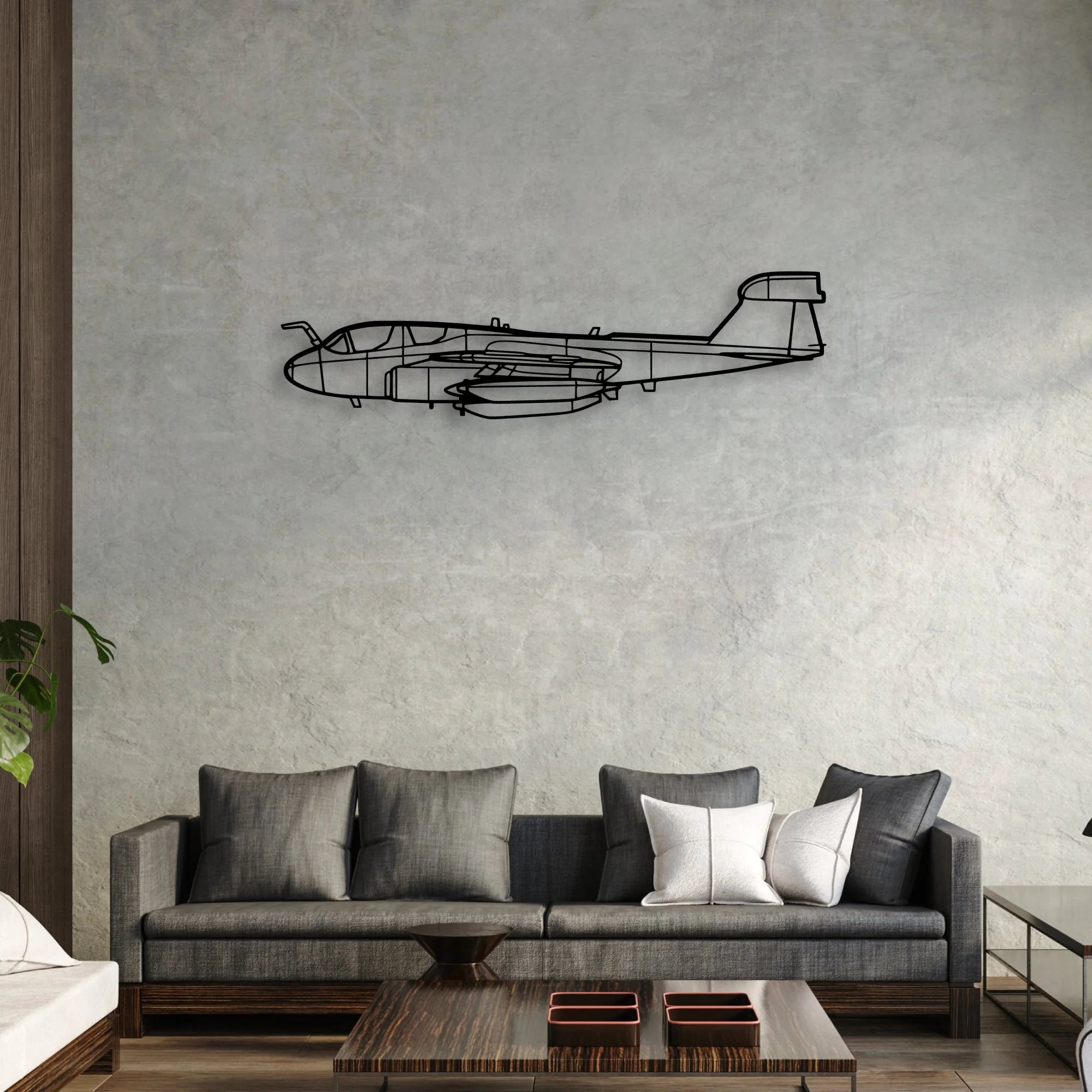 RV-10 Classic Aircraft Silhouette Metal Wall Art - Aviation Hangar Decor