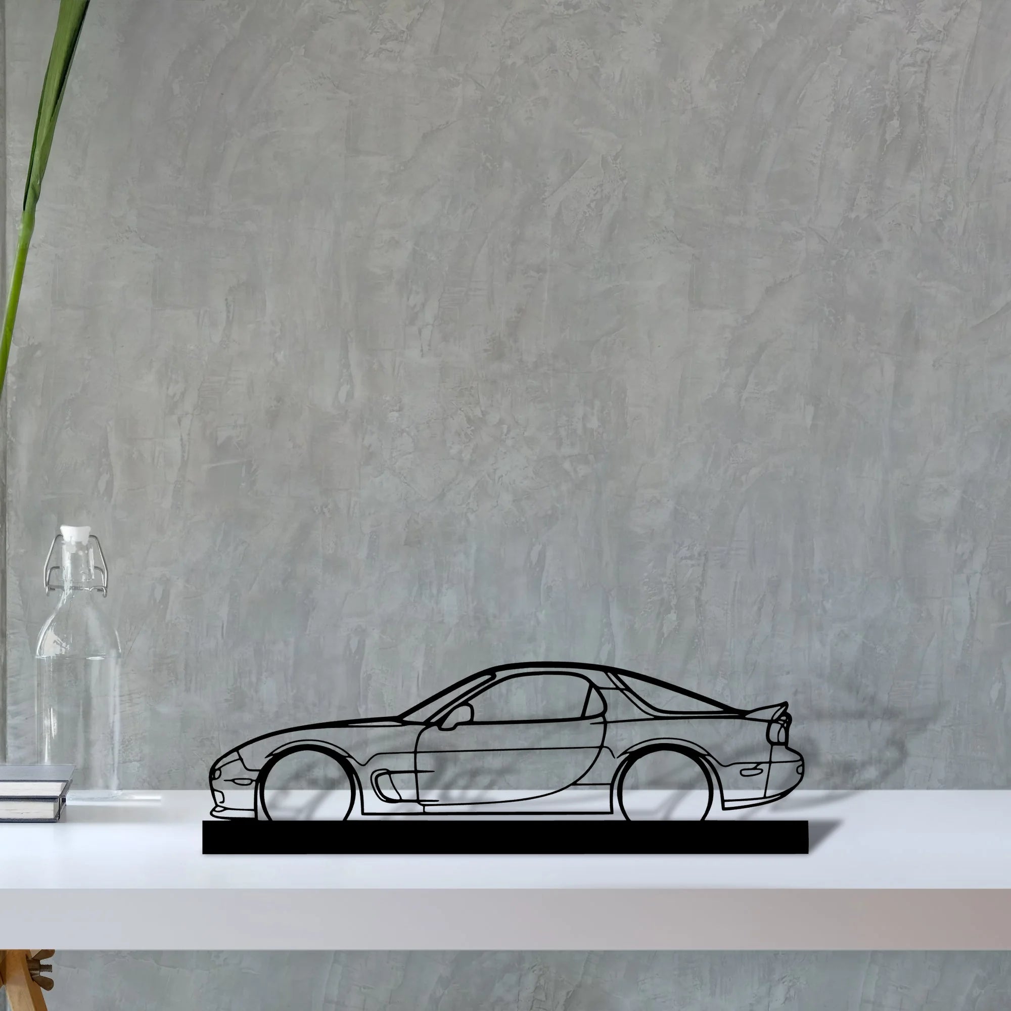rx7-r1 Silhouette Metal Art Stand - Aero Silhouette