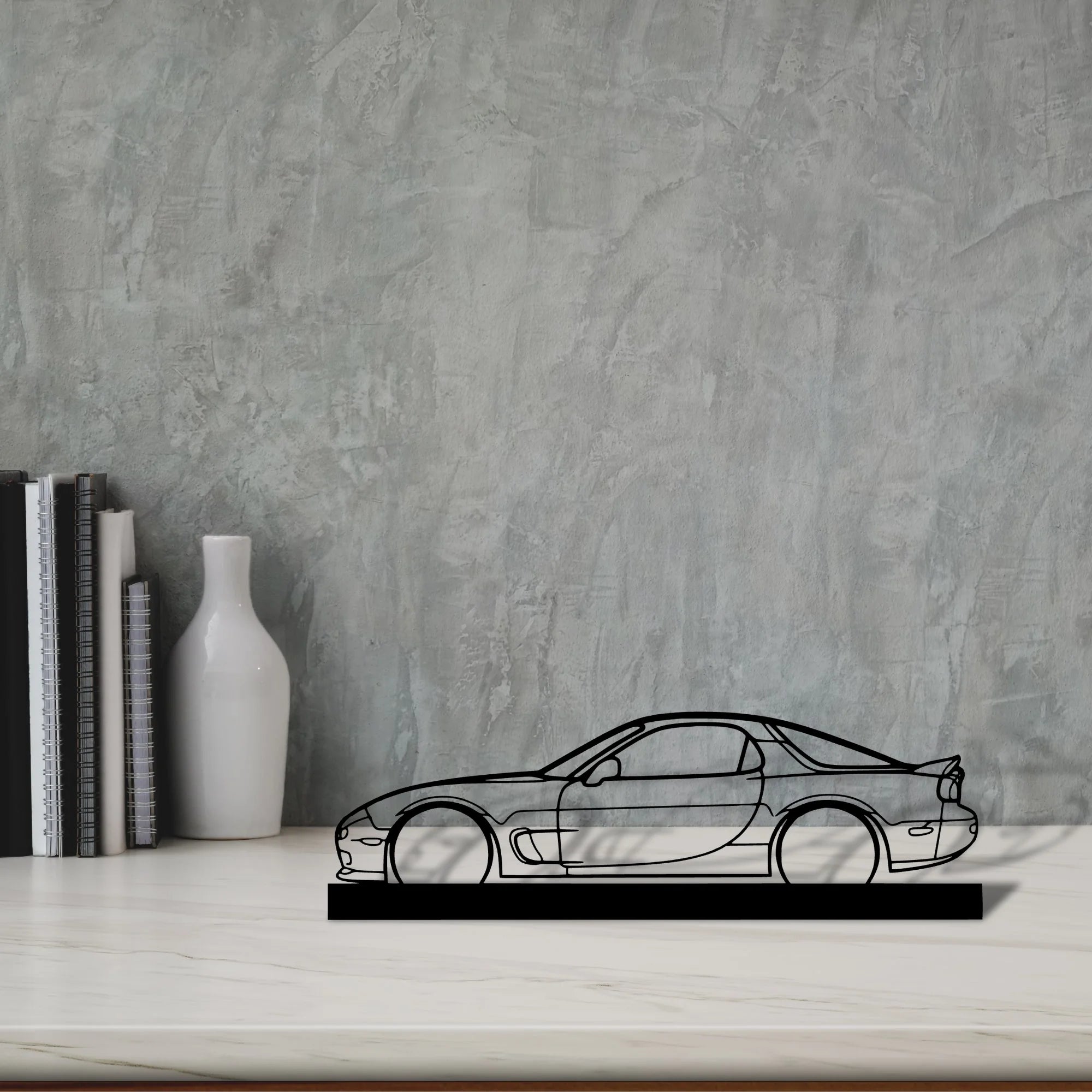 rx7-r1 Silhouette Metal Art Stand - Aero Silhouette