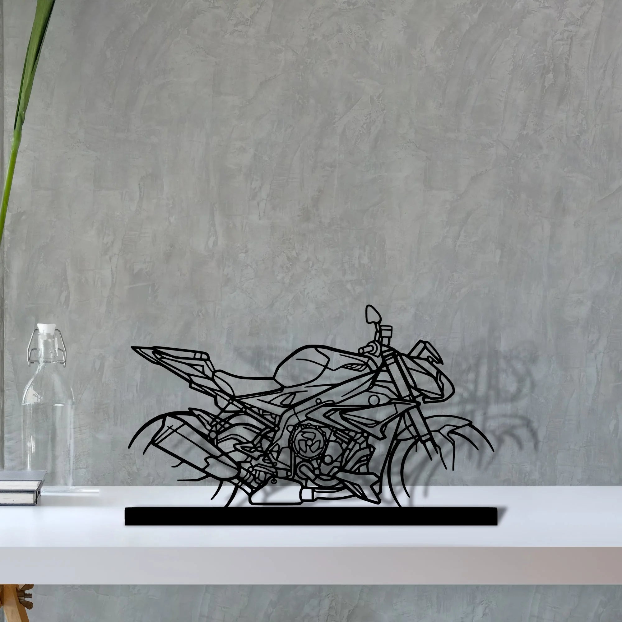 s1000r Silhouette Metal Art Stand - Aero Silhouette