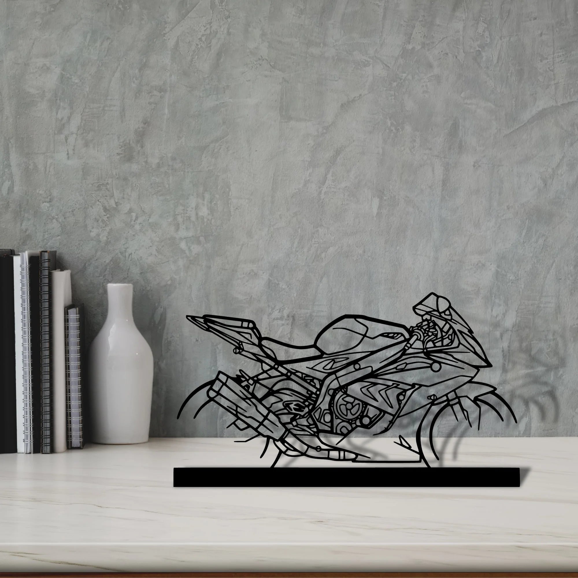 s1000rr Silhouette Metal Art Stand - Aero Silhouette