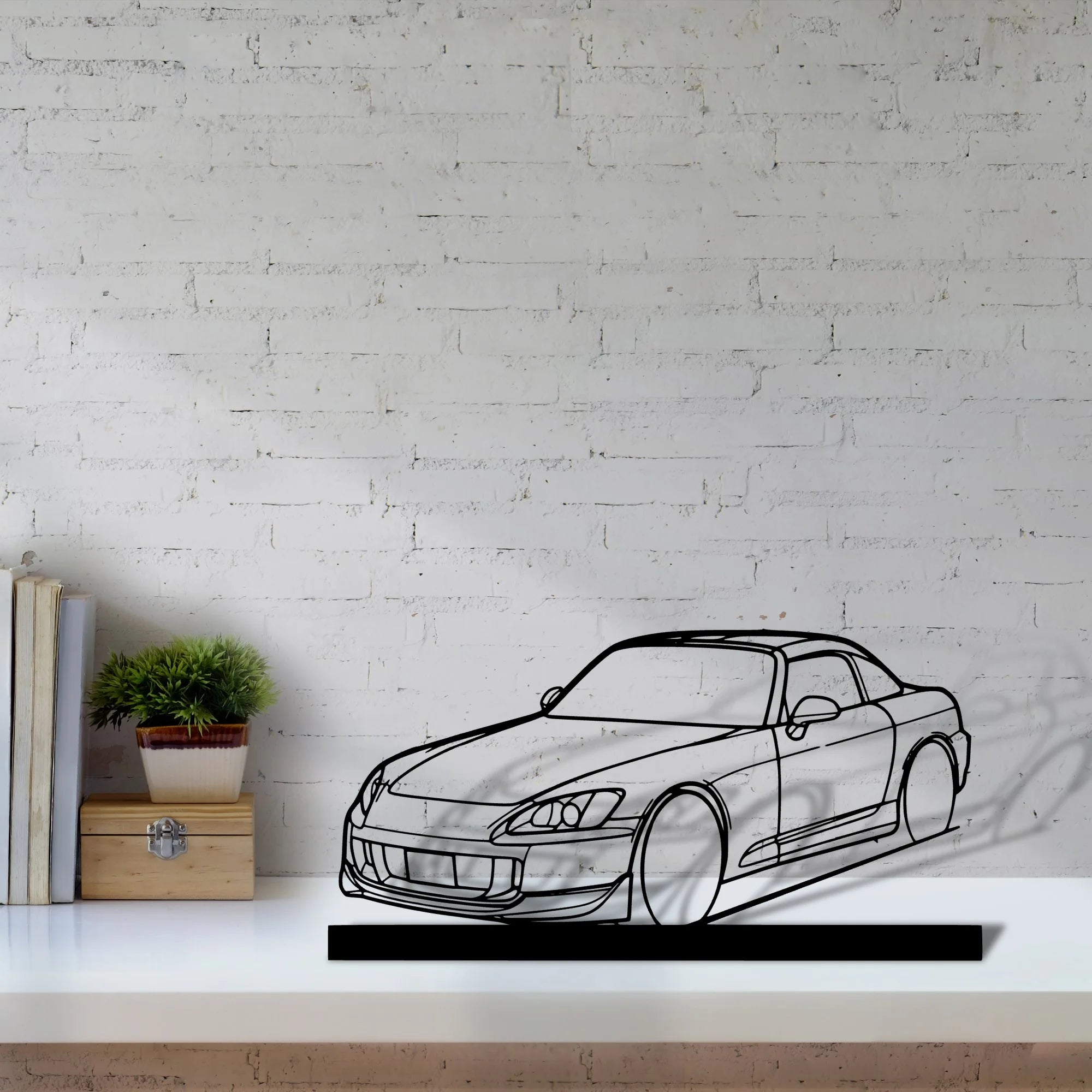 s2000-hard Silhouette Metal Art Stand - Aero Silhouette
