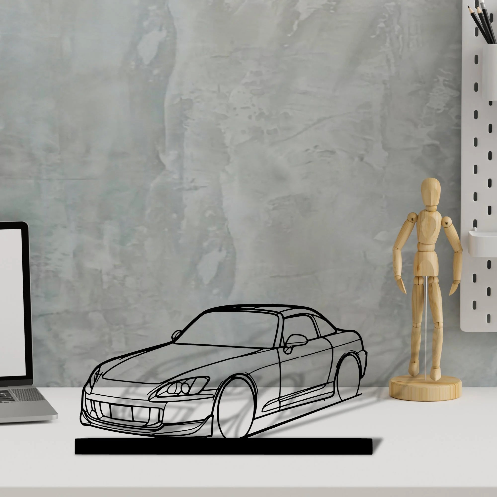 s2000-hard Silhouette Metal Art Stand - Aero Silhouette