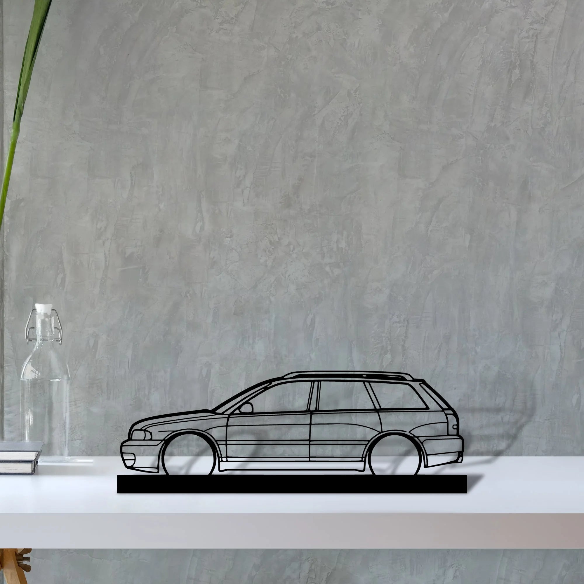 s4-avant-b5 Silhouette Metal Art Stand - Aero Silhouette